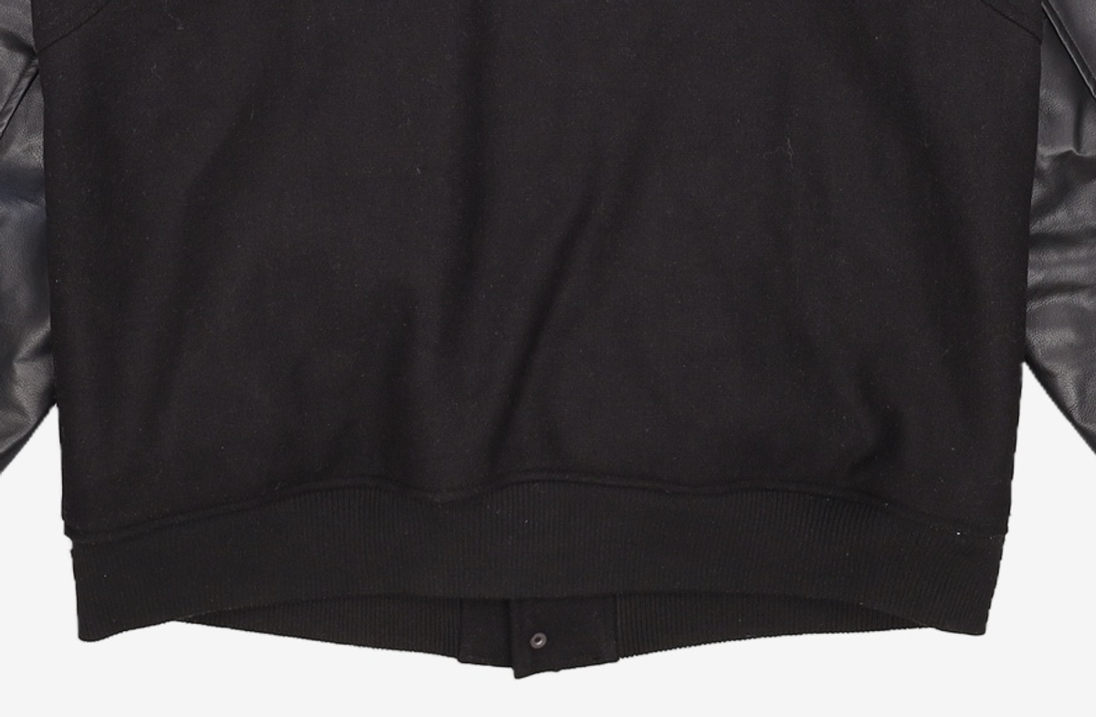 프리즘웍스(FRIZMWORKS) WOOL STADIUM JACKET _  BLACK XL