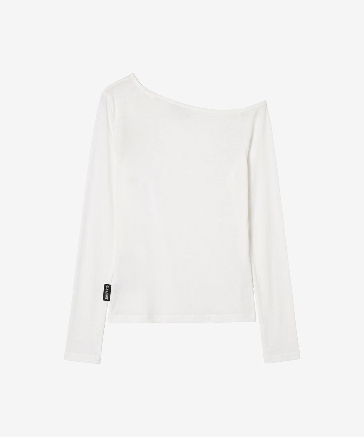 블랙 퍼플(BLACK PURPLE) 이네즈 오픈숄더 탑_화이트 Inez Open Shoulder Top_White