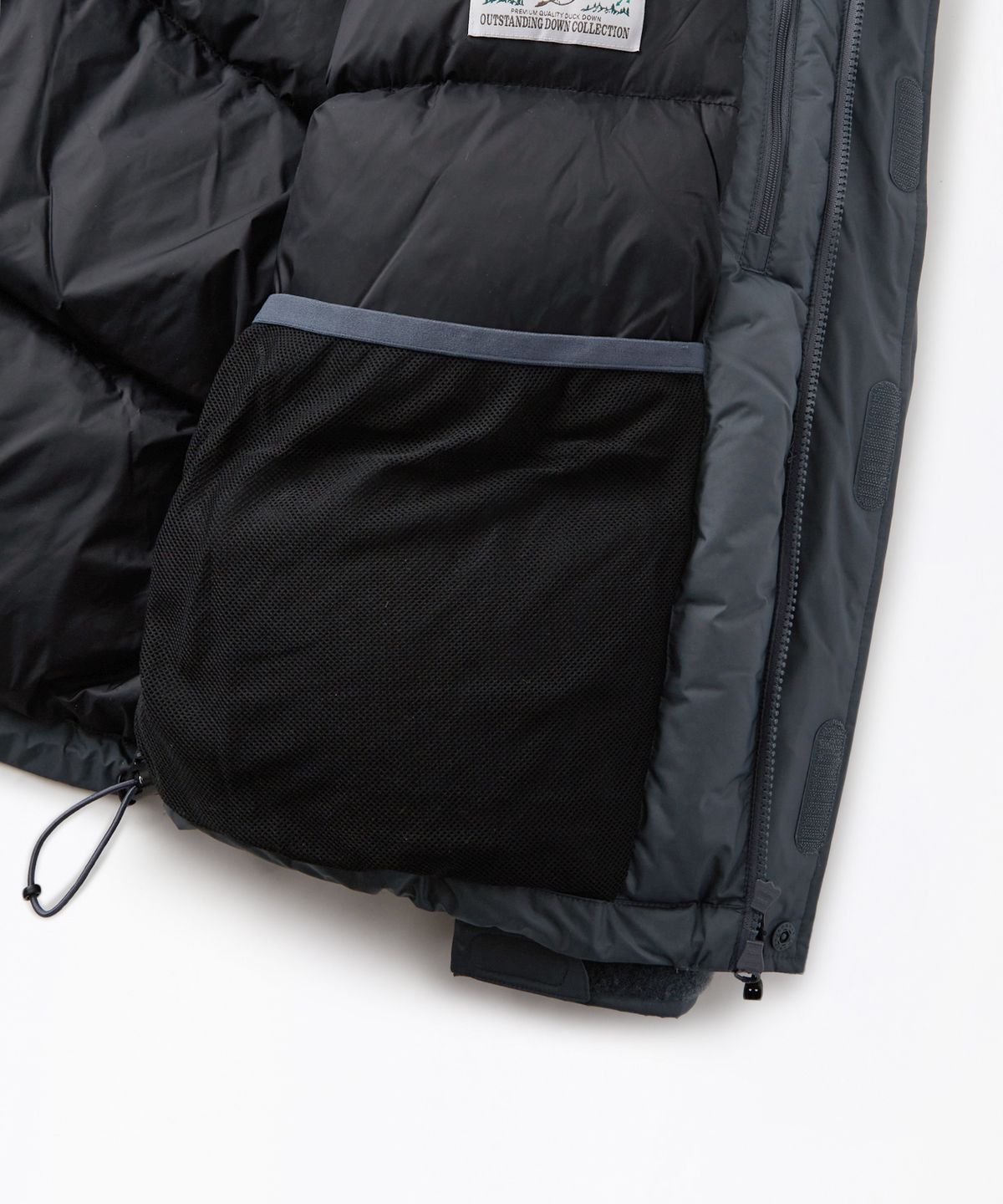 아웃스탠딩(OUTSTANDING) TORAY LEVEL7 DOWN PARKA_ASH NAVY