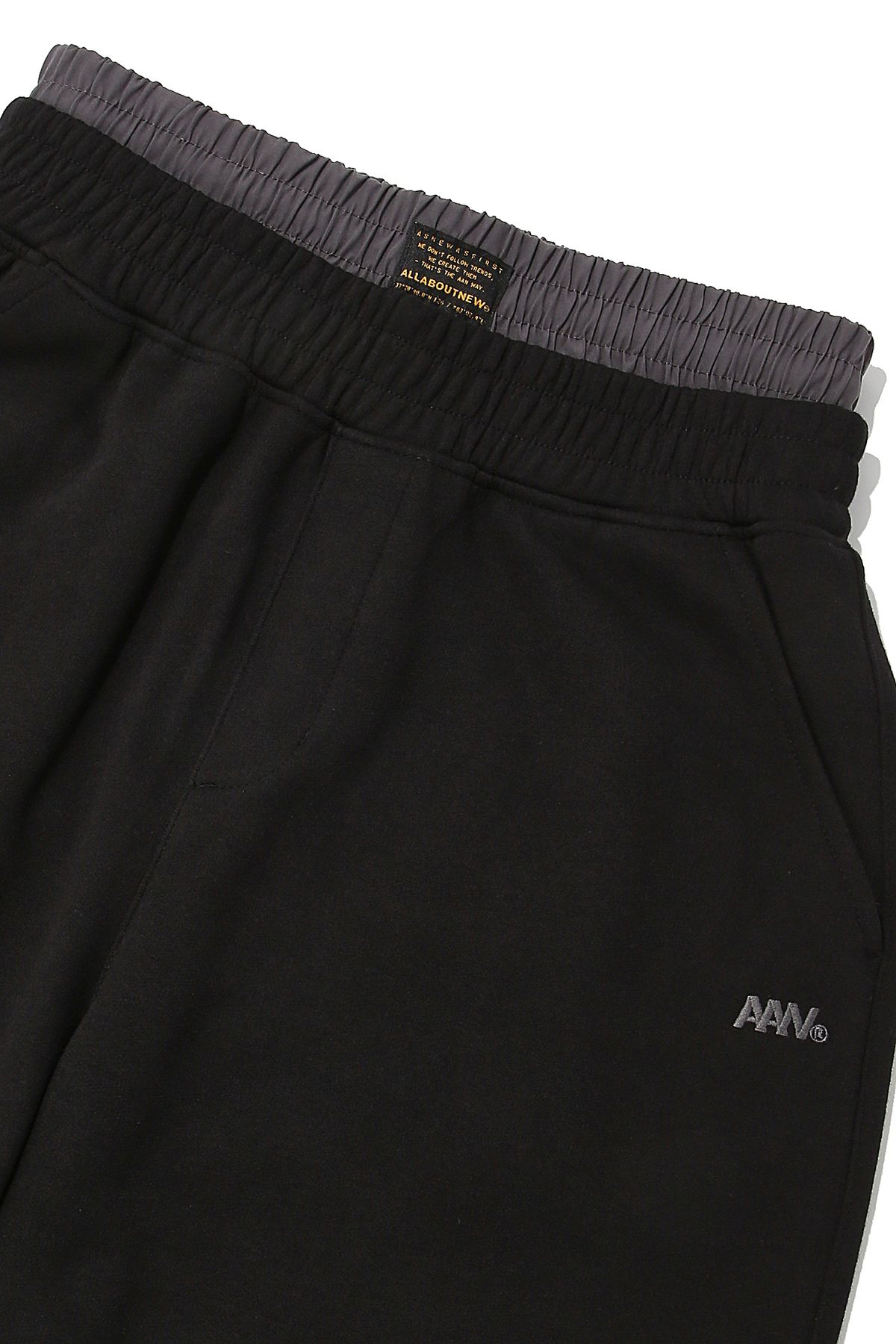올어바웃뉴(ALL ABOUT NEW) 새깅 믹스 와이드 트레이닝 블랙 ANA3RL04ABK