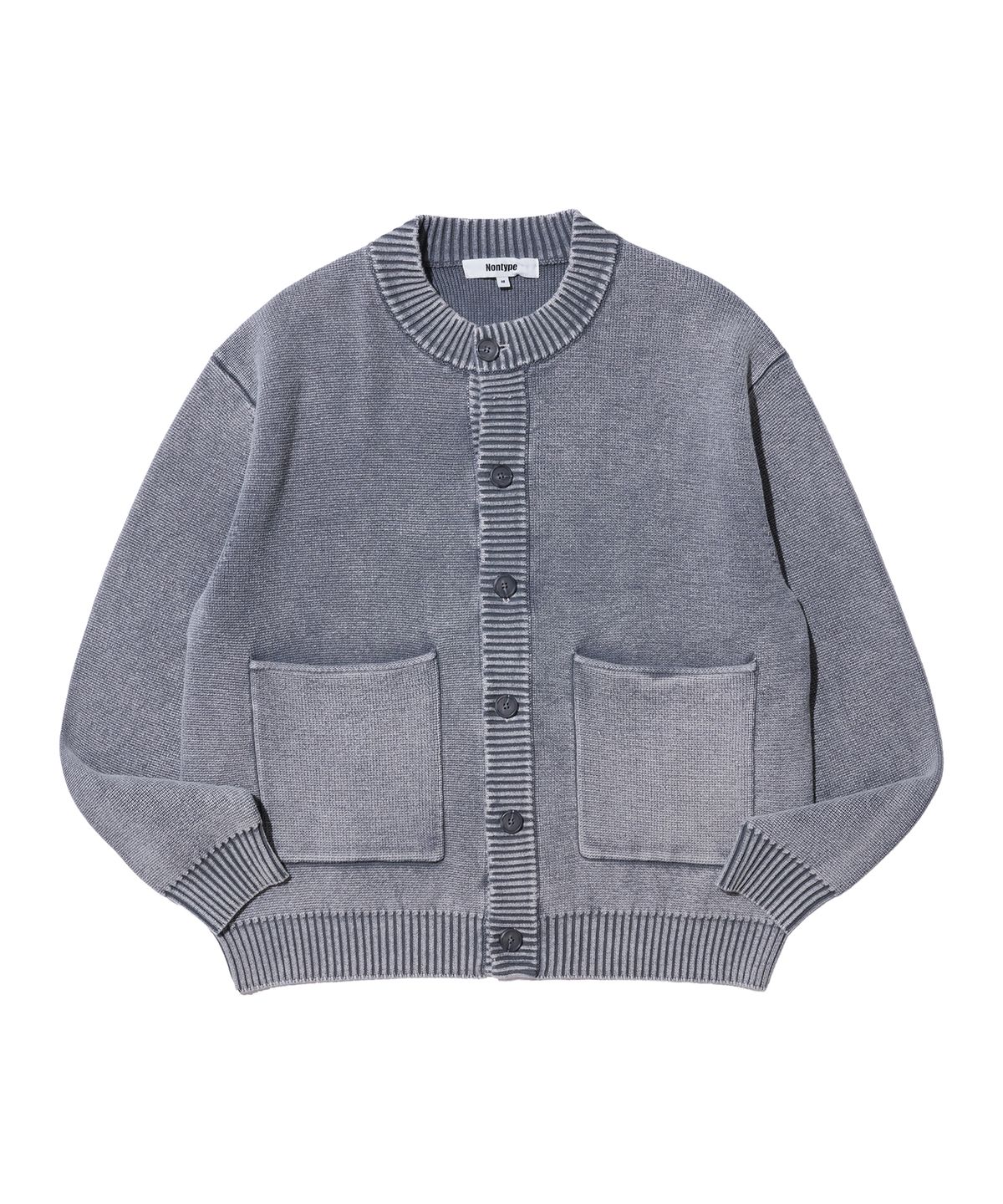 논타입(NONTYPE) VTG WASHED BUTTON CARDIGAN (GRAY)