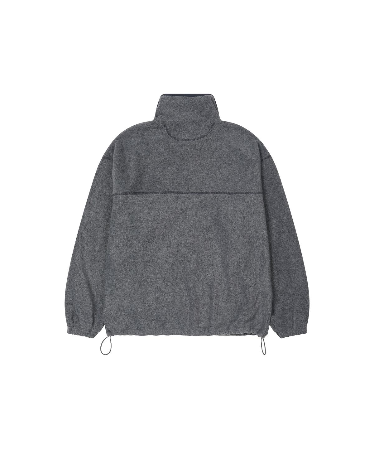 레더리(LEATHERY) 코티지 플리스 하프 집업 [CHARCOAL]