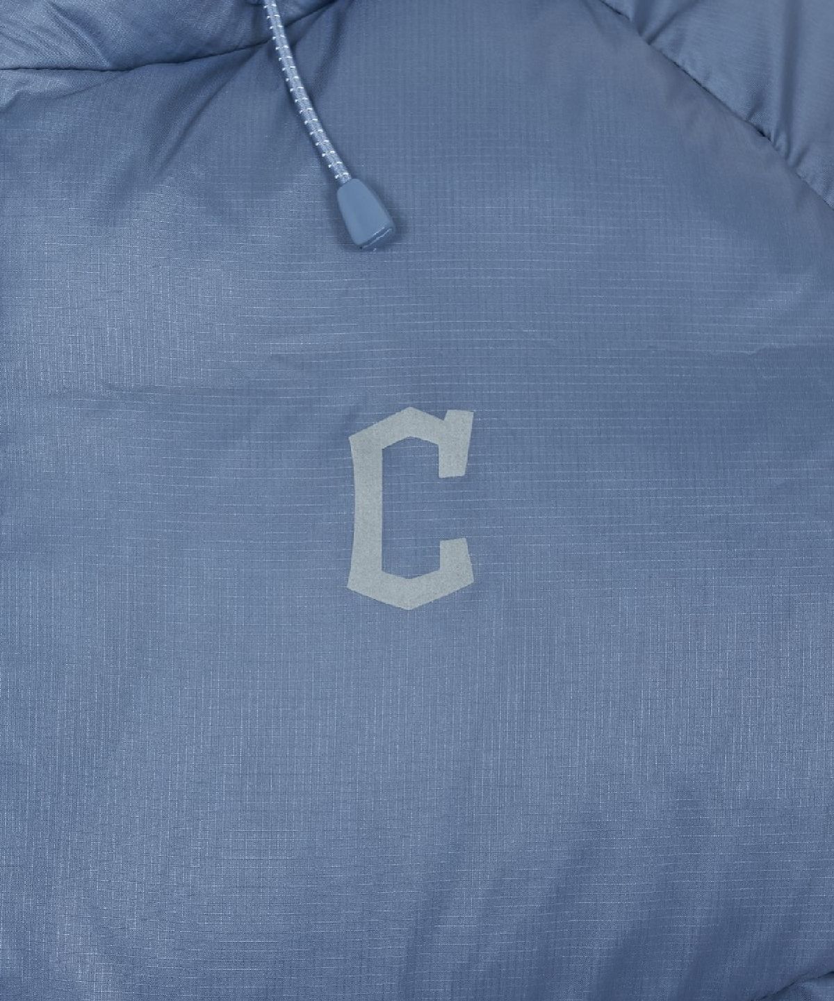 엠엘비(MLB) 고프코어 립스탑 후드 구스 커브패딩 CLE (Ptn.Skyblue)