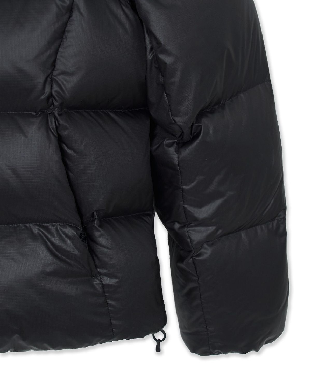 엠엘비(MLB) 고프코어 립스탑 후드 구스 커브패딩 NY (Black)
