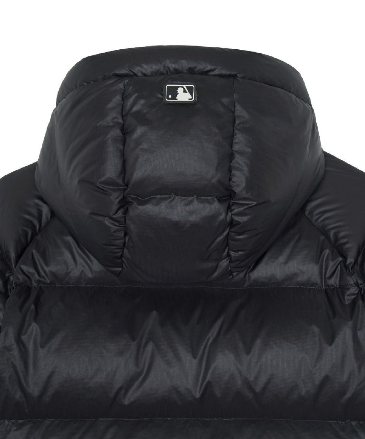 엠엘비(MLB) 고프코어 립스탑 후드 구스 커브패딩 NY (Black)