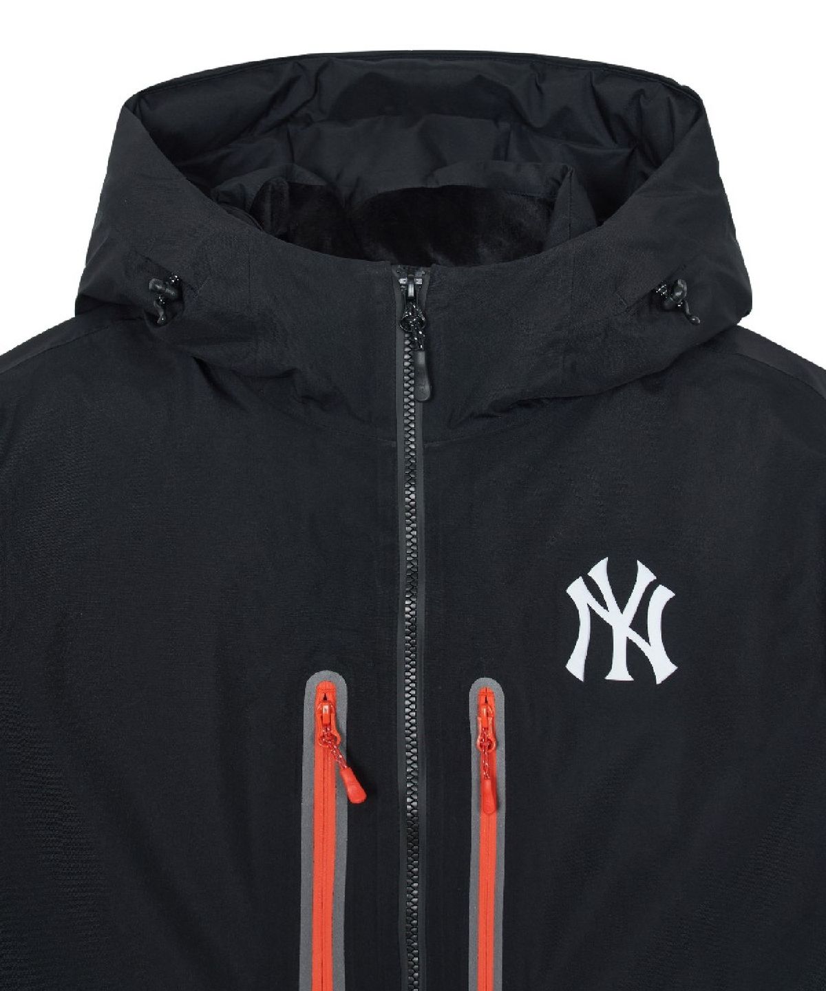 엠엘비(MLB) 고어텍스 2L 아웃포켓 구스 미드패딩 NY (Black)