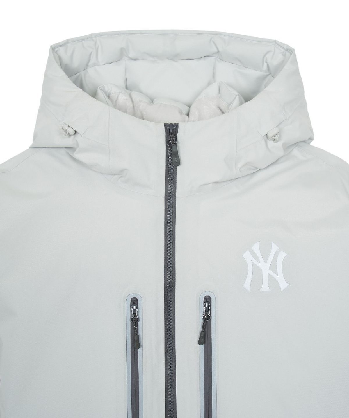 엠엘비(MLB) 고어텍스 2L 아웃포켓 구스 미드패딩 NY (Ptn.Cream)