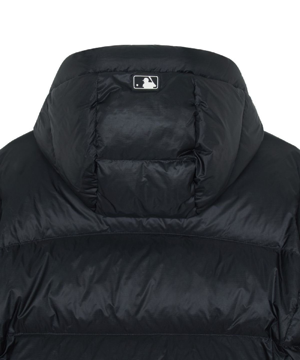 엠엘비(MLB) 여성 커브 에어 쉘 후드 구스 크롭패딩 NY (Black)
