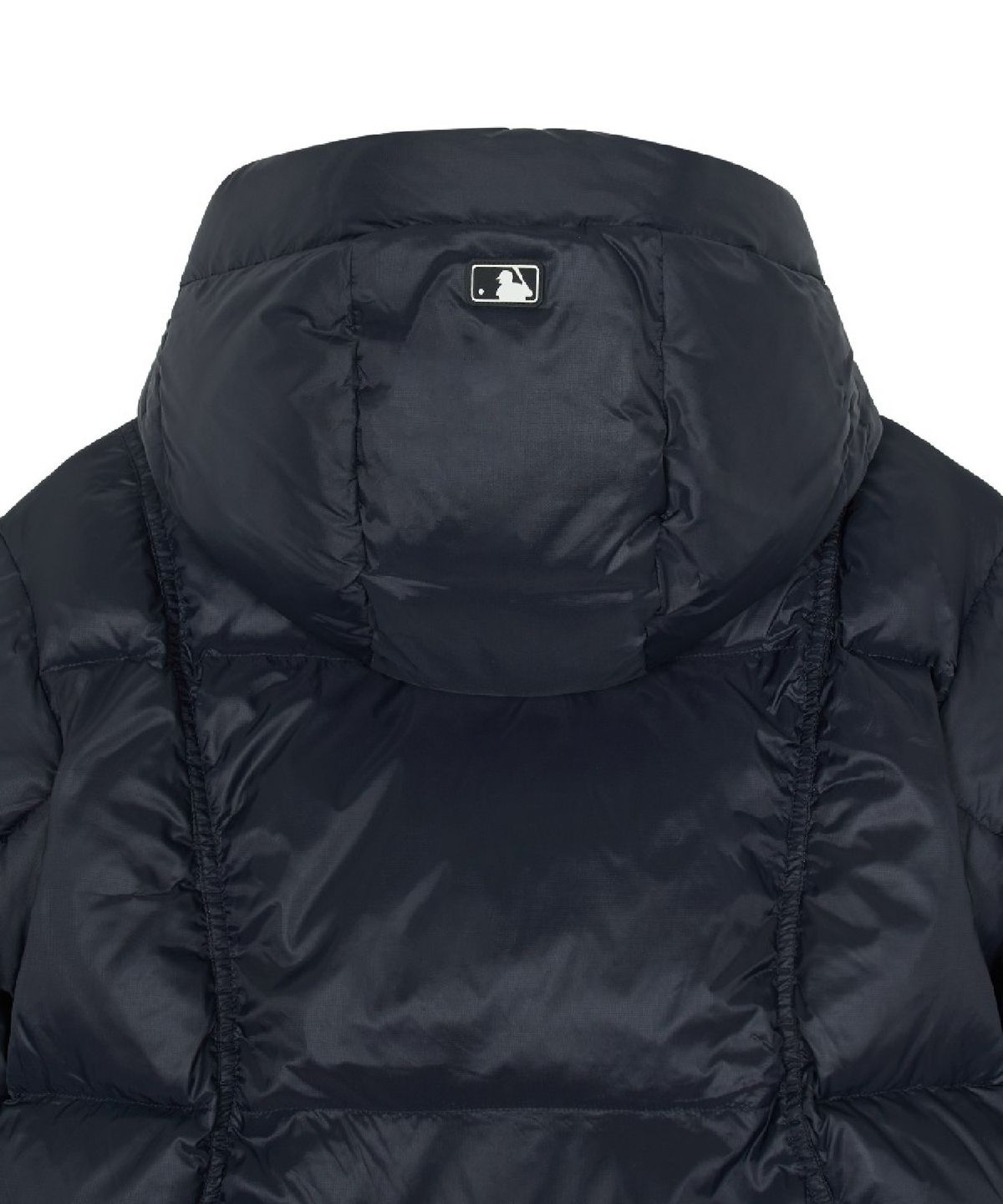 엠엘비(MLB) 여성 셔링 후드 크롭패딩 NY (Black)