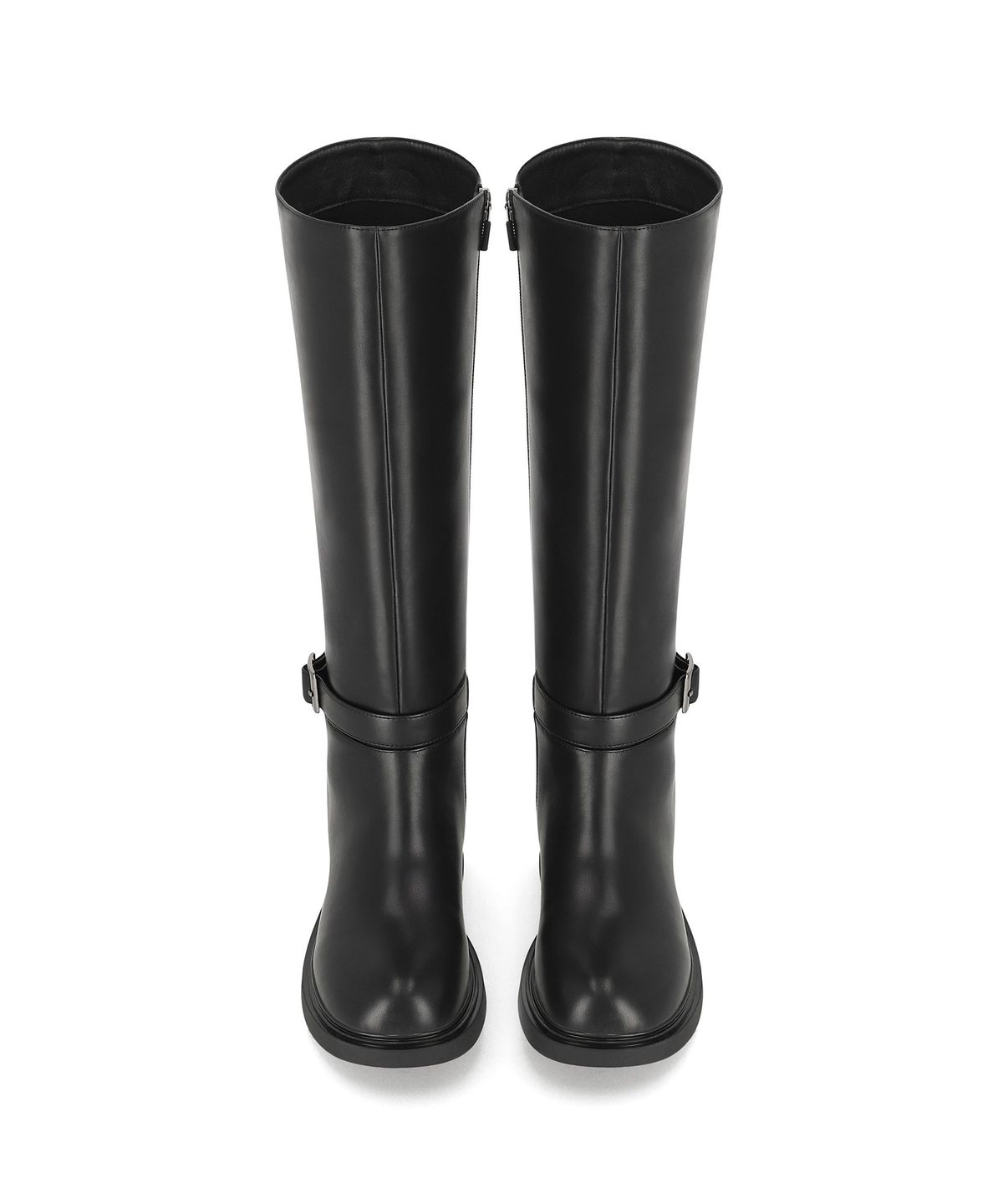 엘칸토(ELCANTO) 마쯔 여성 버클장식 바이커 롱부츠 3cm LCWL09M64V