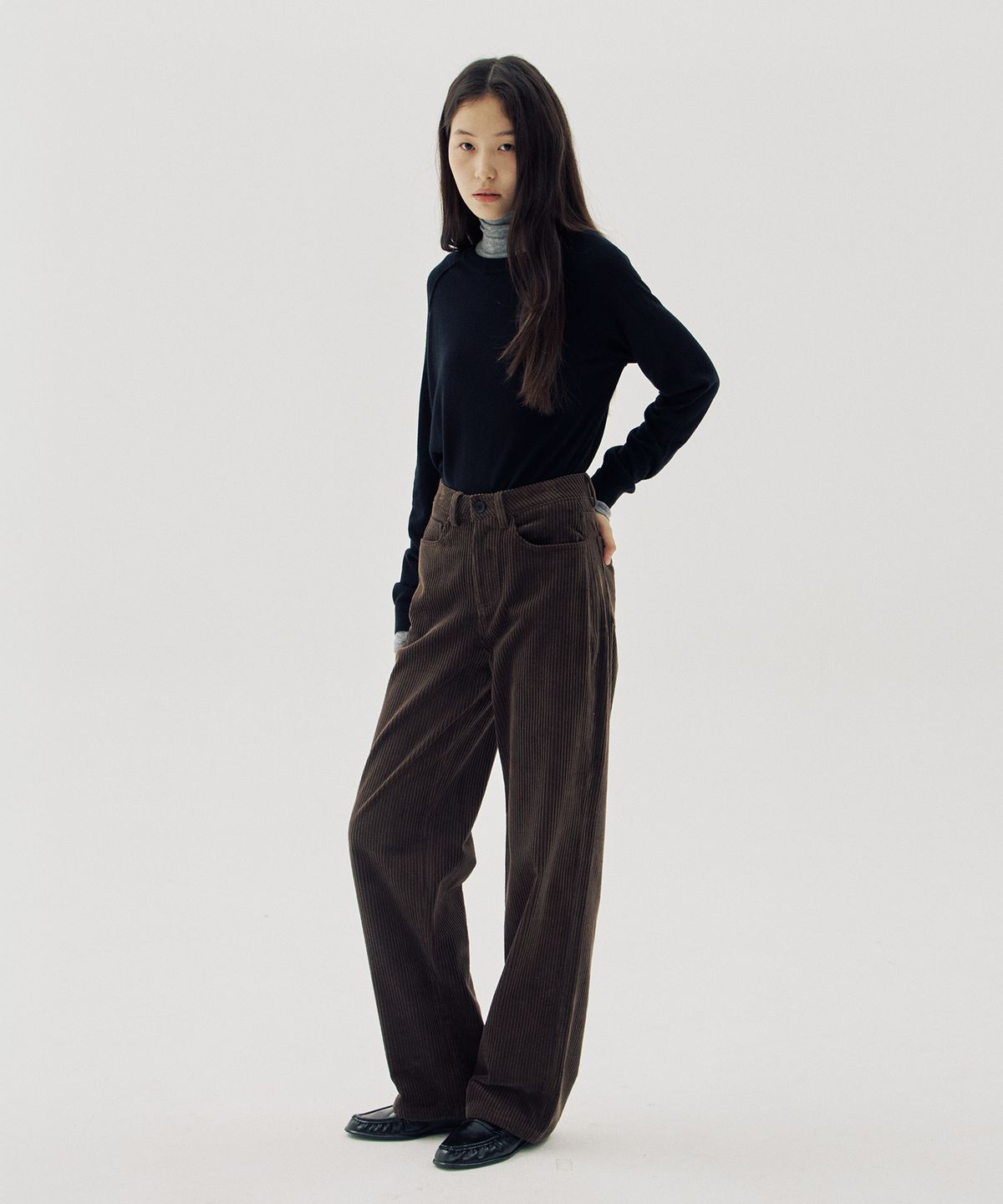 해브 앤 해브(HAVE8HAVE) Steady Mid-Rise Corduroy Pants_2 Color