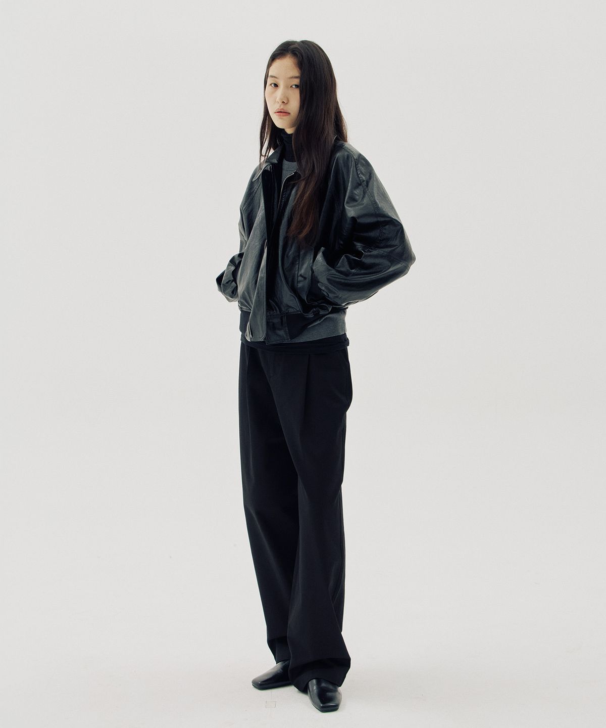 해브 앤 해브(HAVE8HAVE) Saints Vegan Leather Blouson
