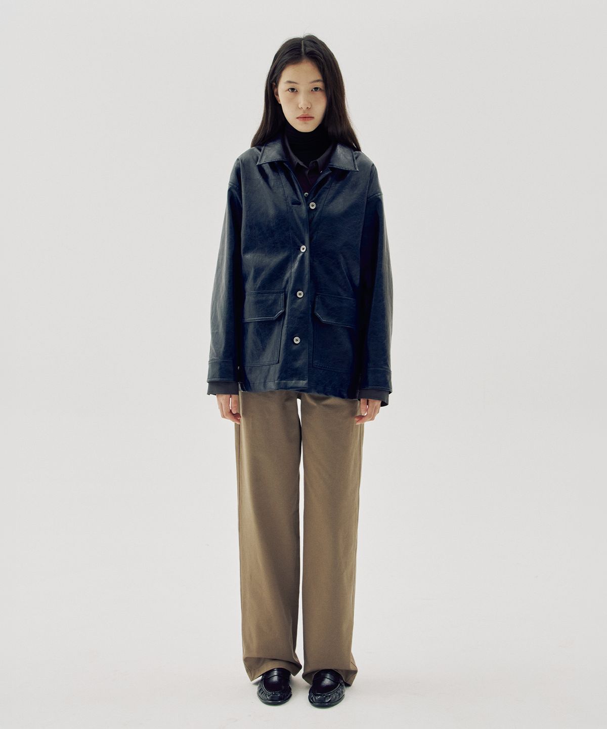 해브 앤 해브(HAVE8HAVE) French Vegan Leather Jacket