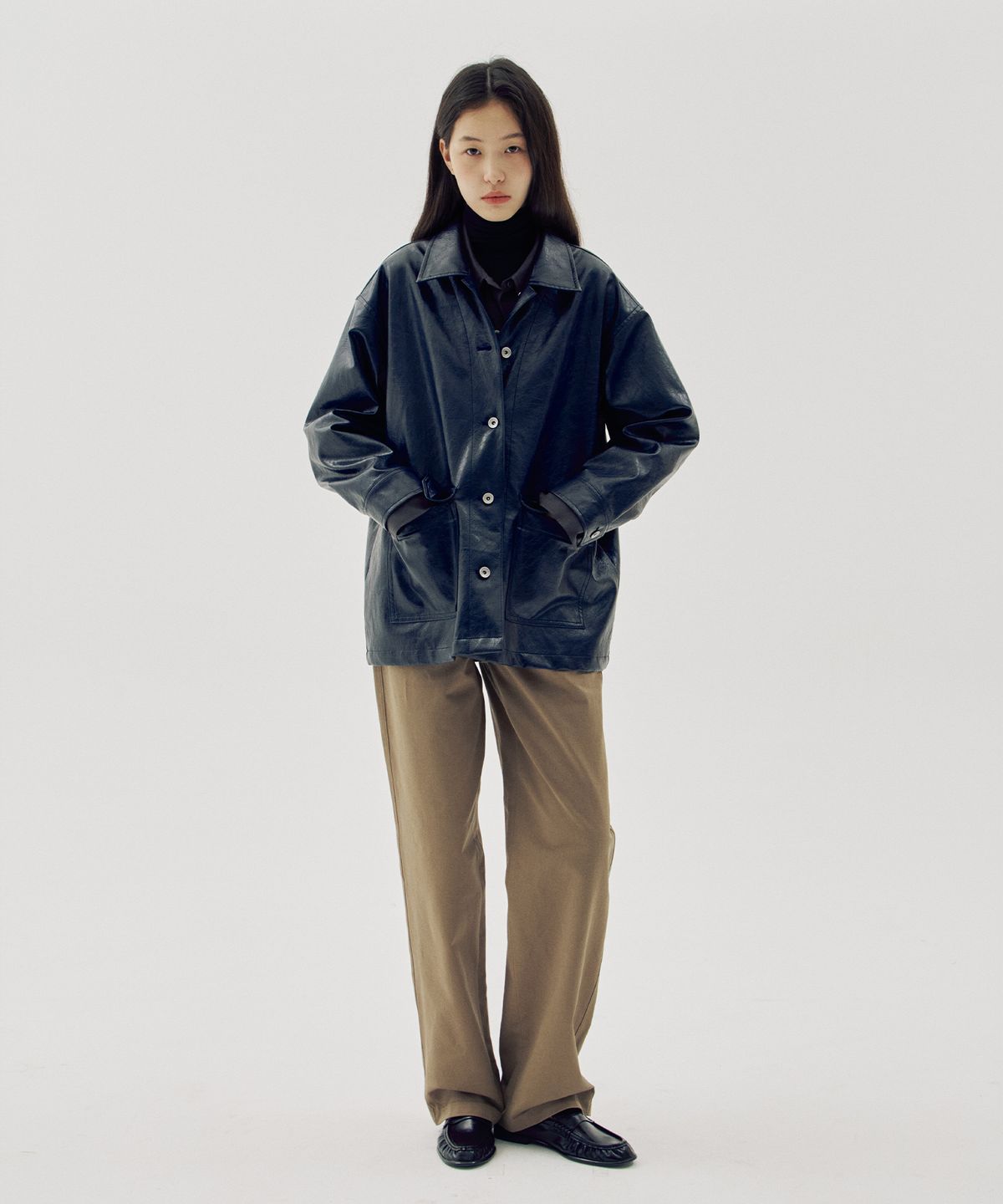 해브 앤 해브(HAVE8HAVE) French Vegan Leather Jacket
