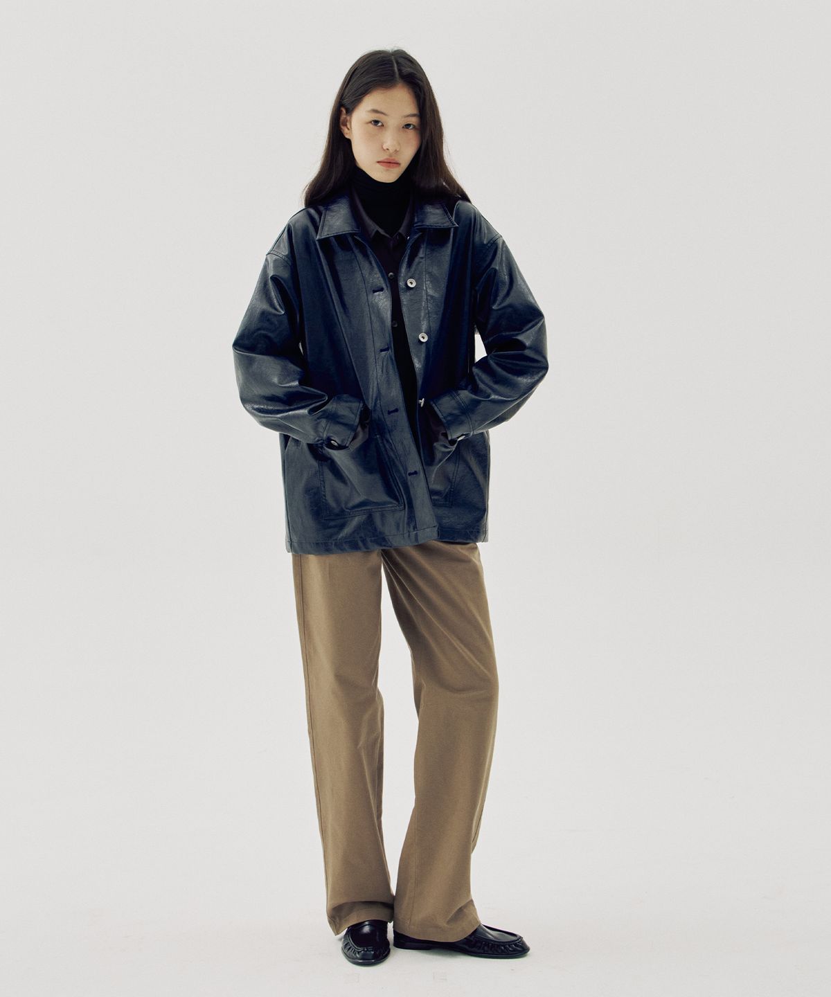 해브 앤 해브(HAVE8HAVE) French Vegan Leather Jacket