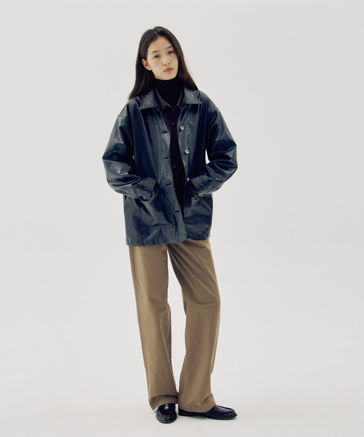 해브 앤 해브(HAVE8HAVE) French Vegan Leather Jacket