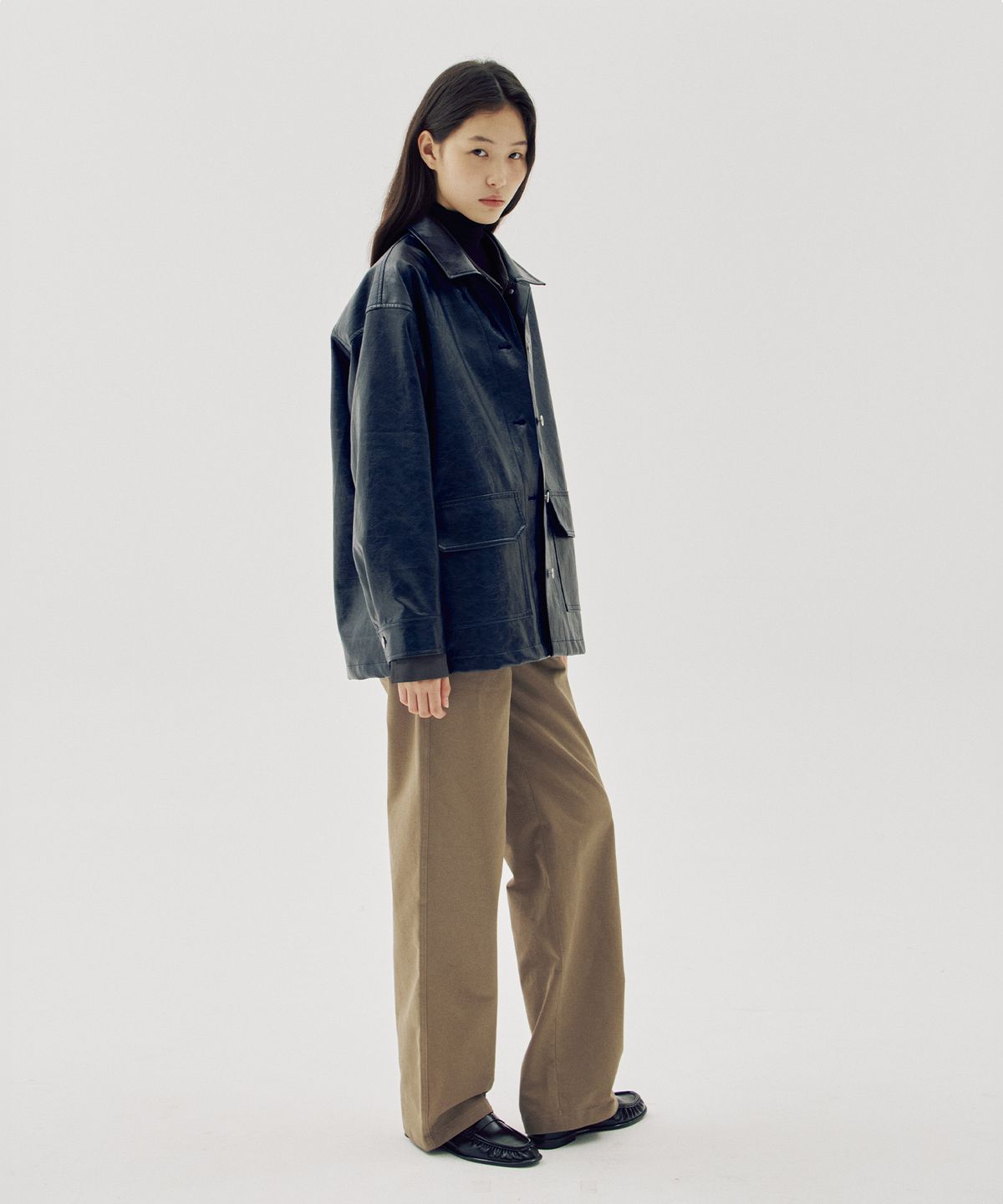 해브 앤 해브(HAVE8HAVE) French Vegan Leather Jacket