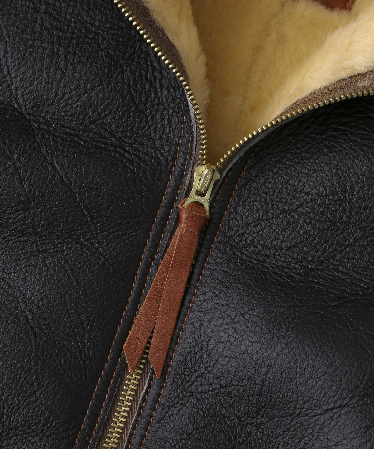 아웃스탠딩(OUTSTANDING) TYPE B-6 MOUTON JACKET_D.BROWN