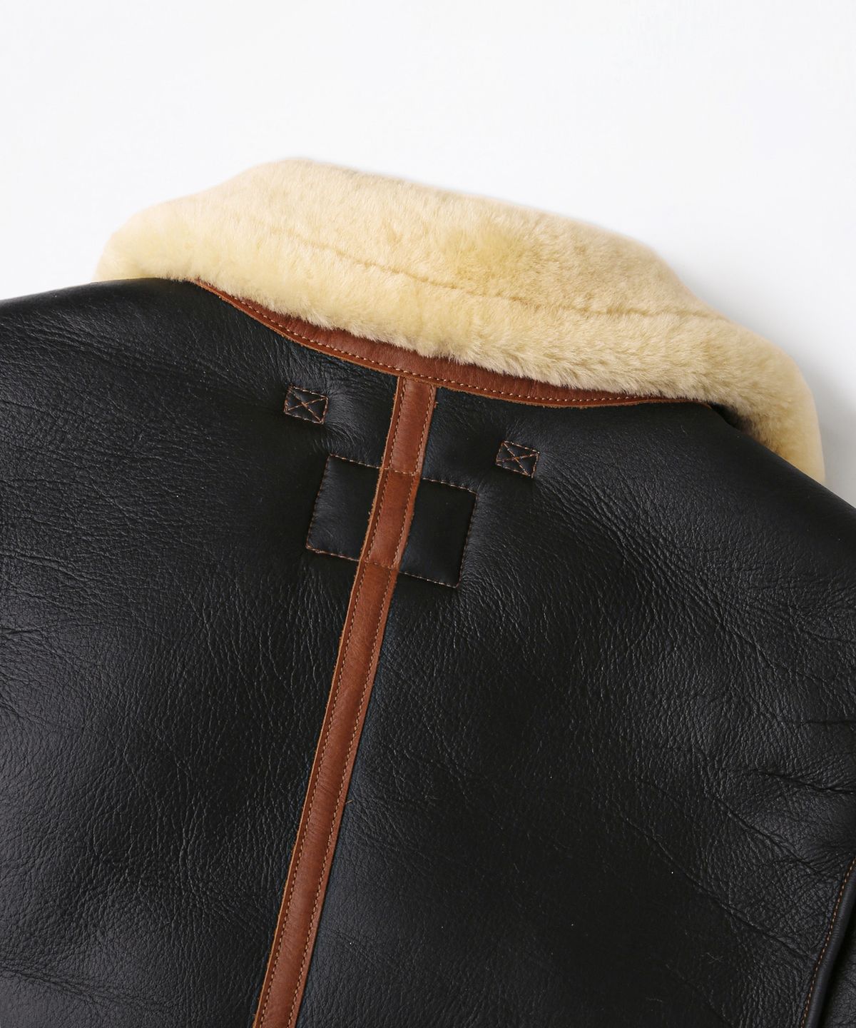 아웃스탠딩(OUTSTANDING) TYPE B-6 MOUTON JACKET_D.BROWN