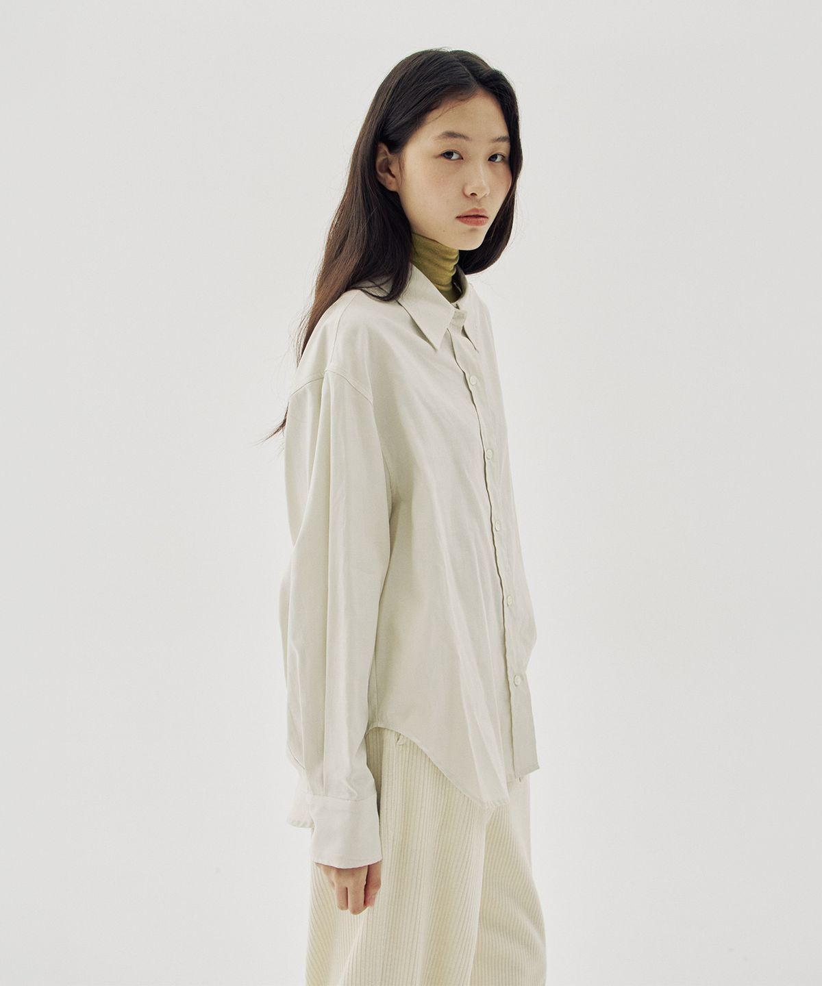 해브 앤 해브(HAVE8HAVE) Camille Silky Supima Cotton Shirts_2 Color