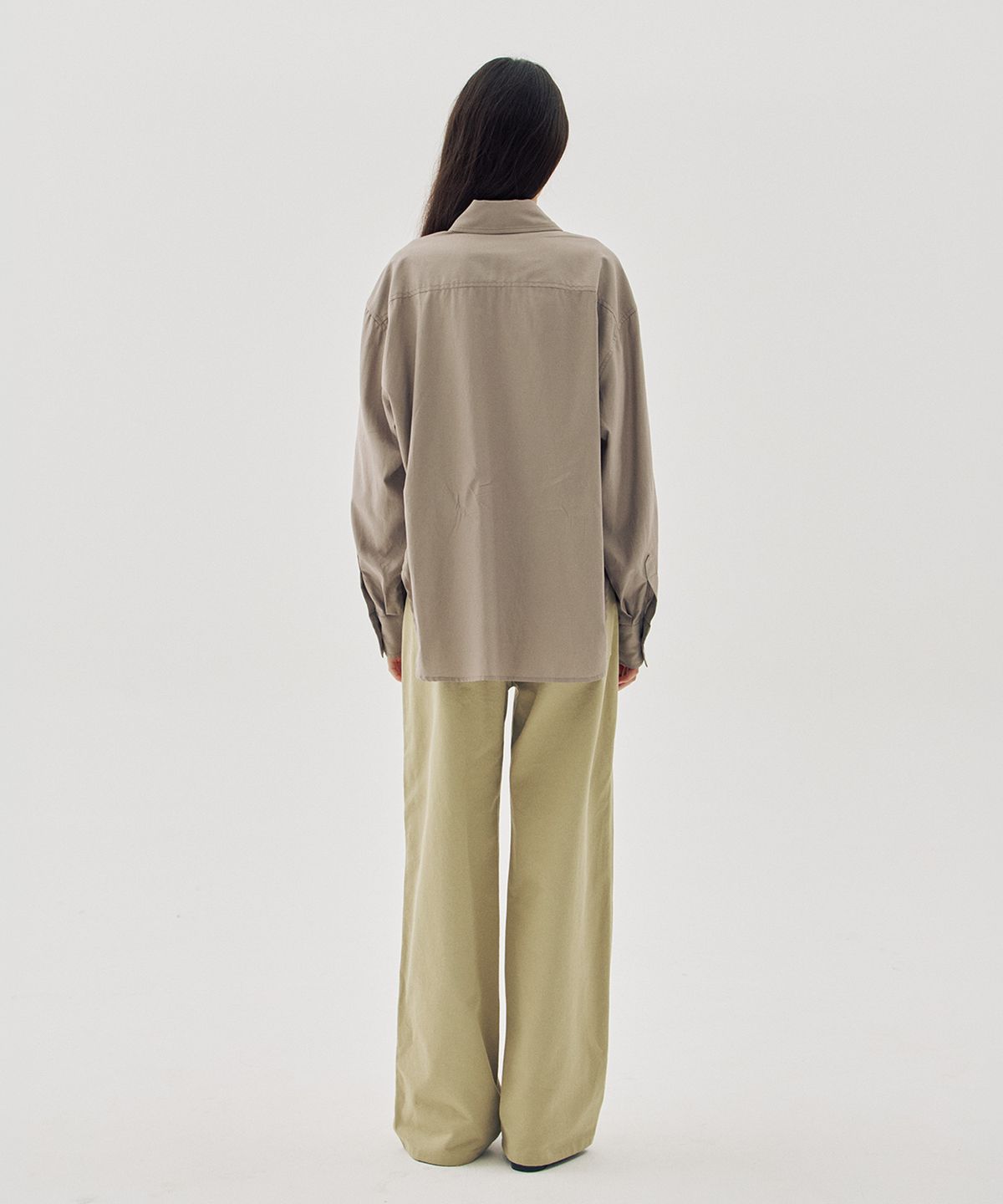 해브 앤 해브(HAVE8HAVE) Camille Silky Supima Cotton Shirts_2 Color