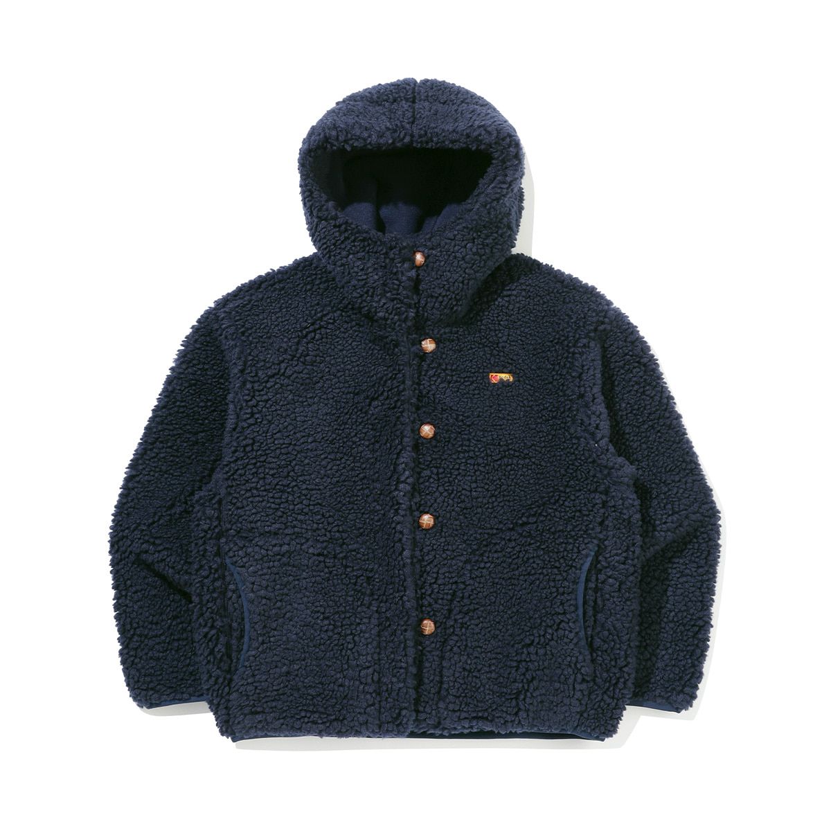 코닥(KODAK) 브라우니 보아퍼 후드 자켓 우먼 NAVY