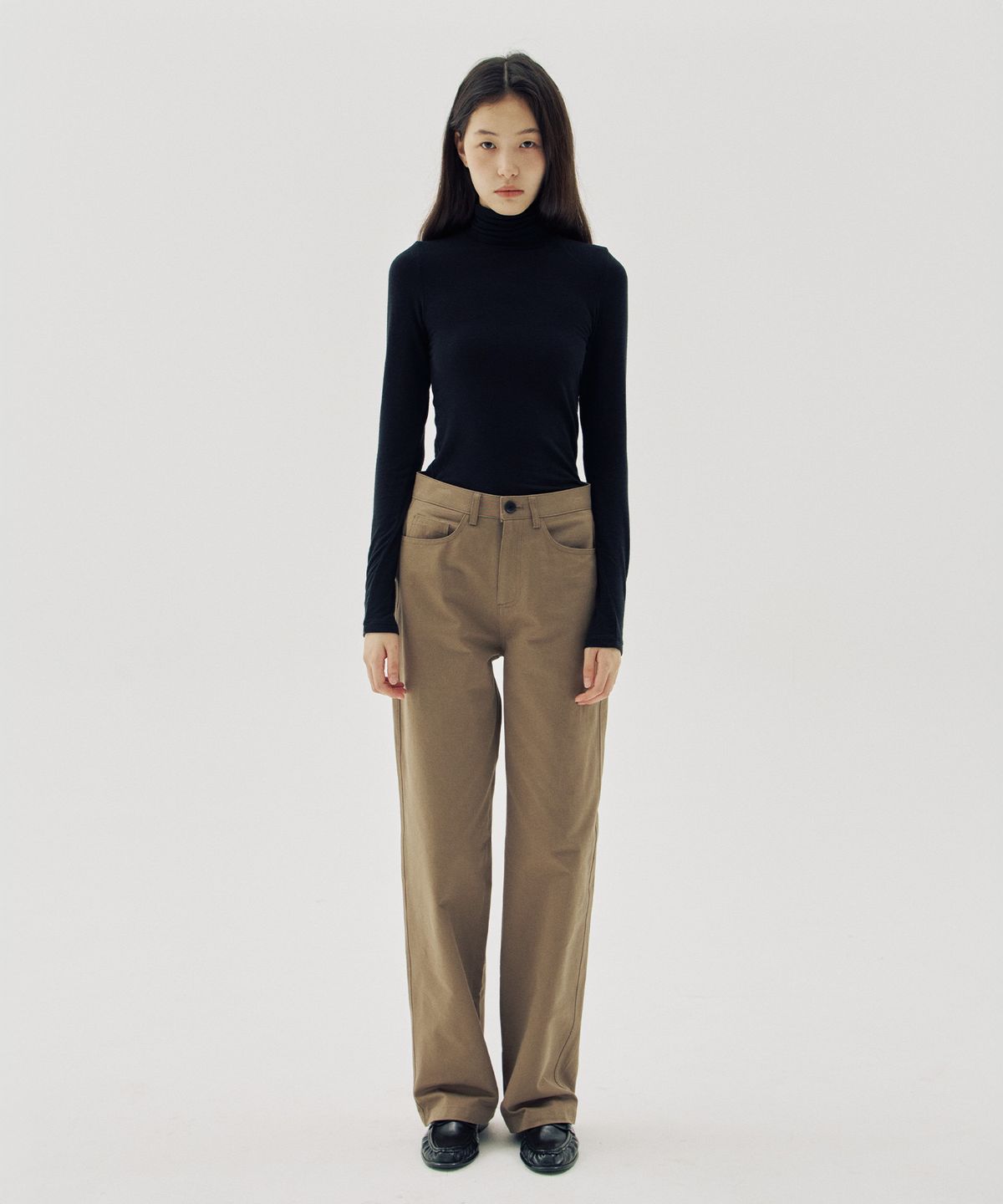 해브 앤 해브(HAVE8HAVE) Bueno Tencel Merino Wool Turtle Neck T-Shirts_4 Color