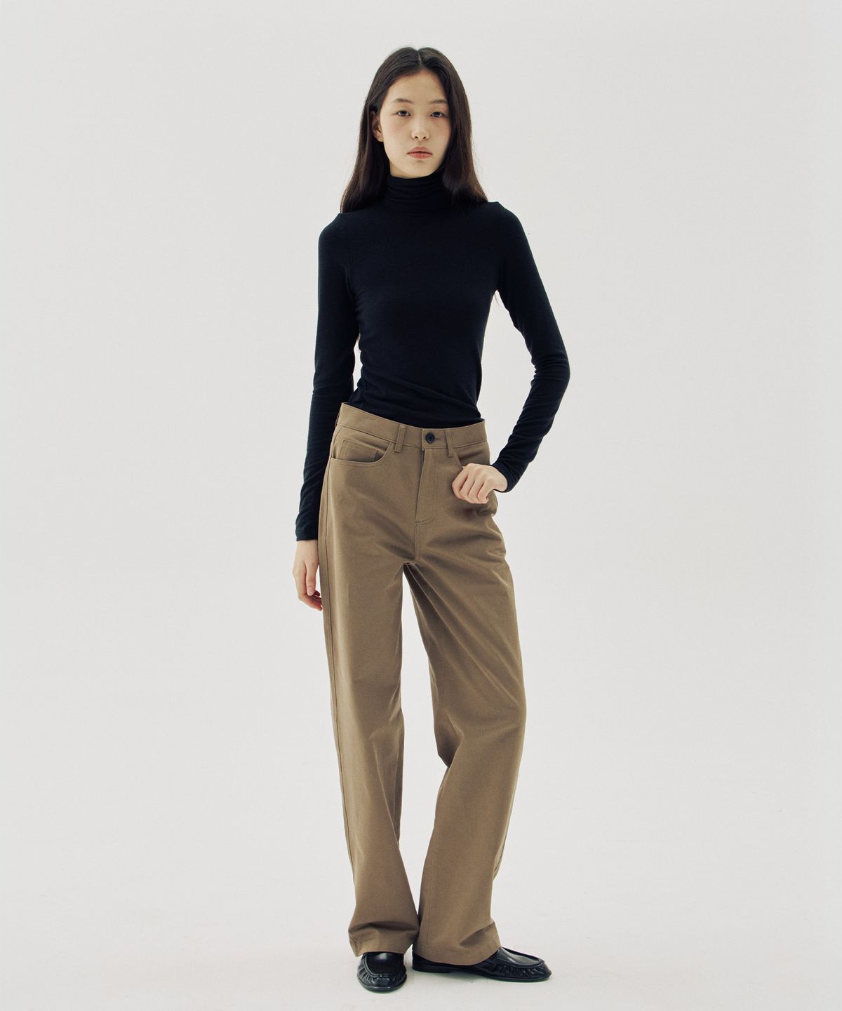 해브 앤 해브(HAVE8HAVE) Bueno Tencel Merino Wool Turtle Neck T-Shirts_4 Color