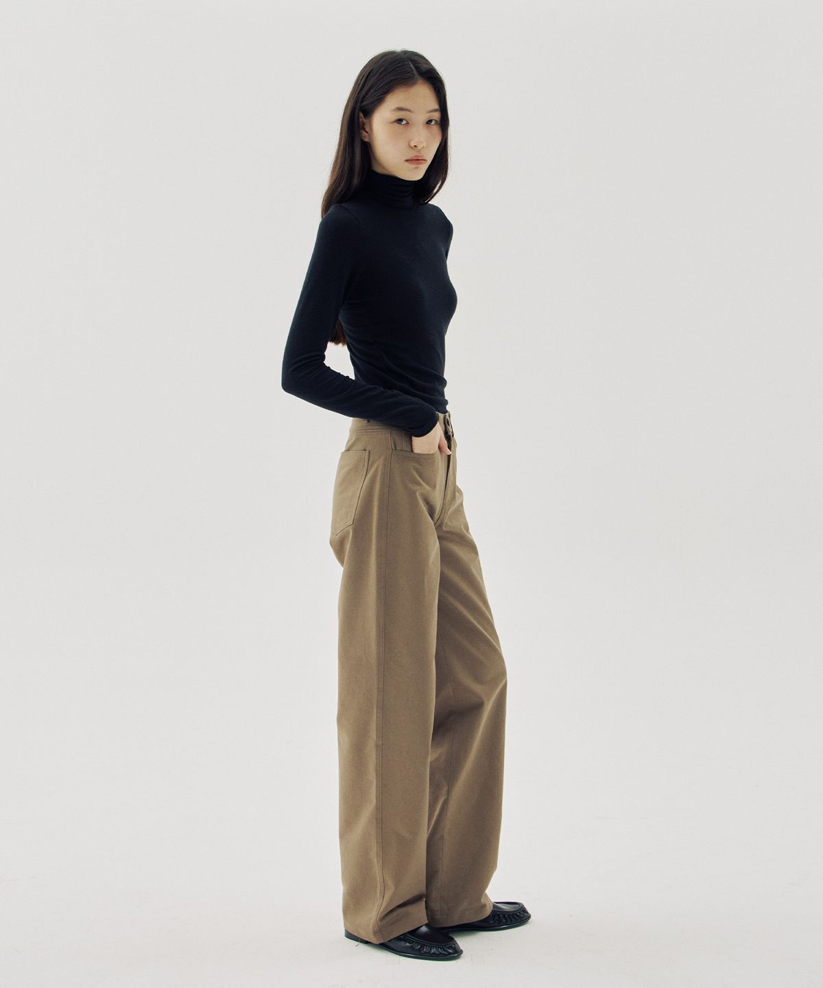 해브 앤 해브(HAVE8HAVE) Bueno Tencel Merino Wool Turtle Neck T-Shirts_4 Color