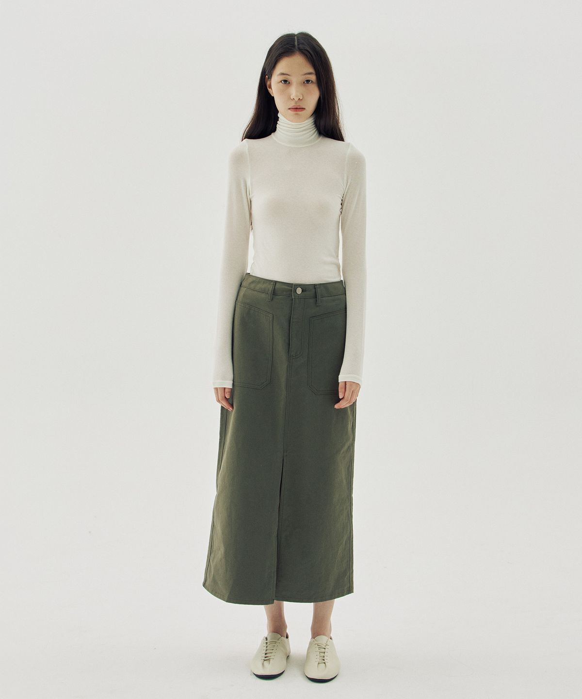 해브 앤 해브(HAVE8HAVE) Bueno Tencel Merino Wool Turtle Neck T-Shirts_4 Color