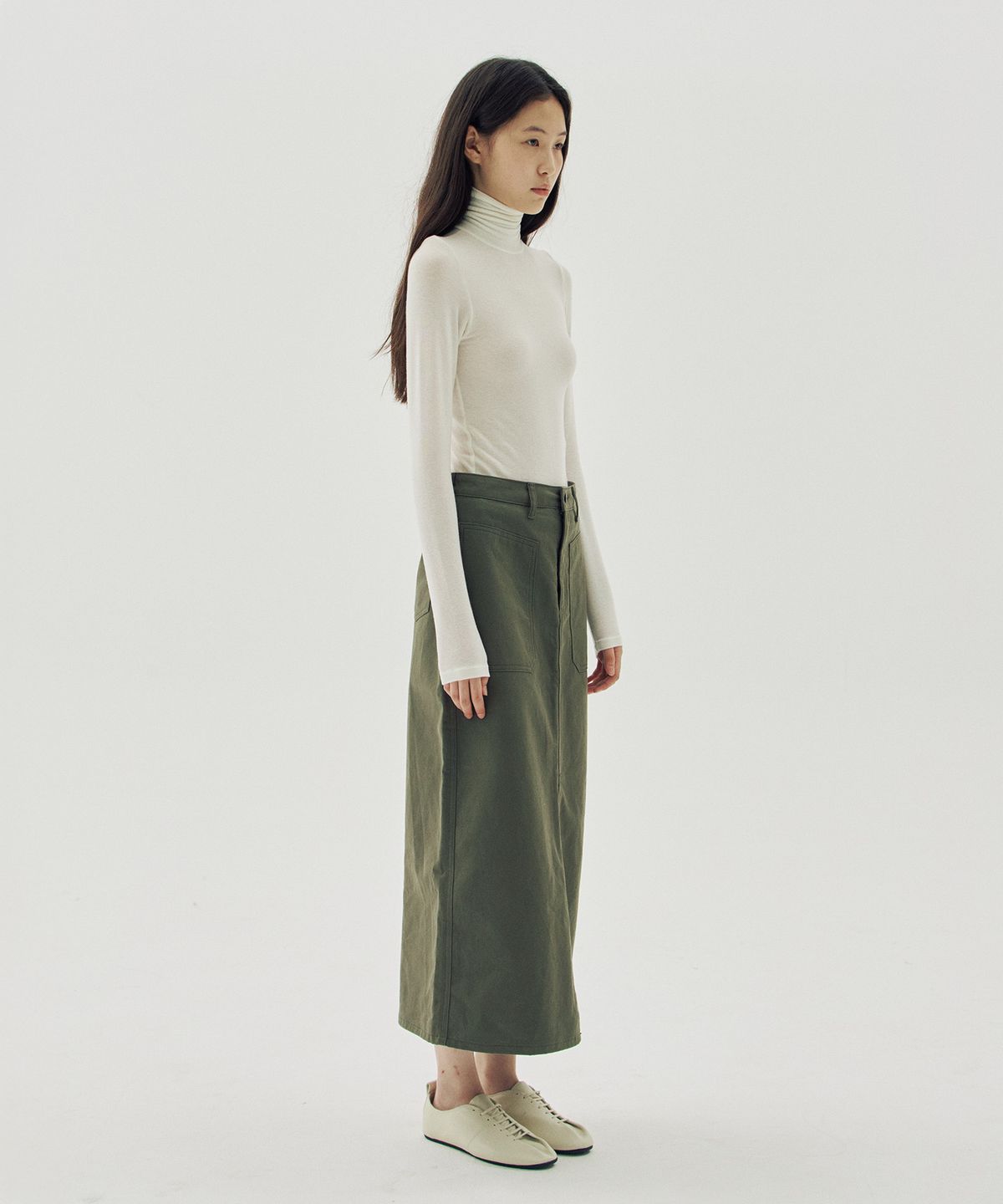 해브 앤 해브(HAVE8HAVE) Bueno Tencel Merino Wool Turtle Neck T-Shirts_4 Color