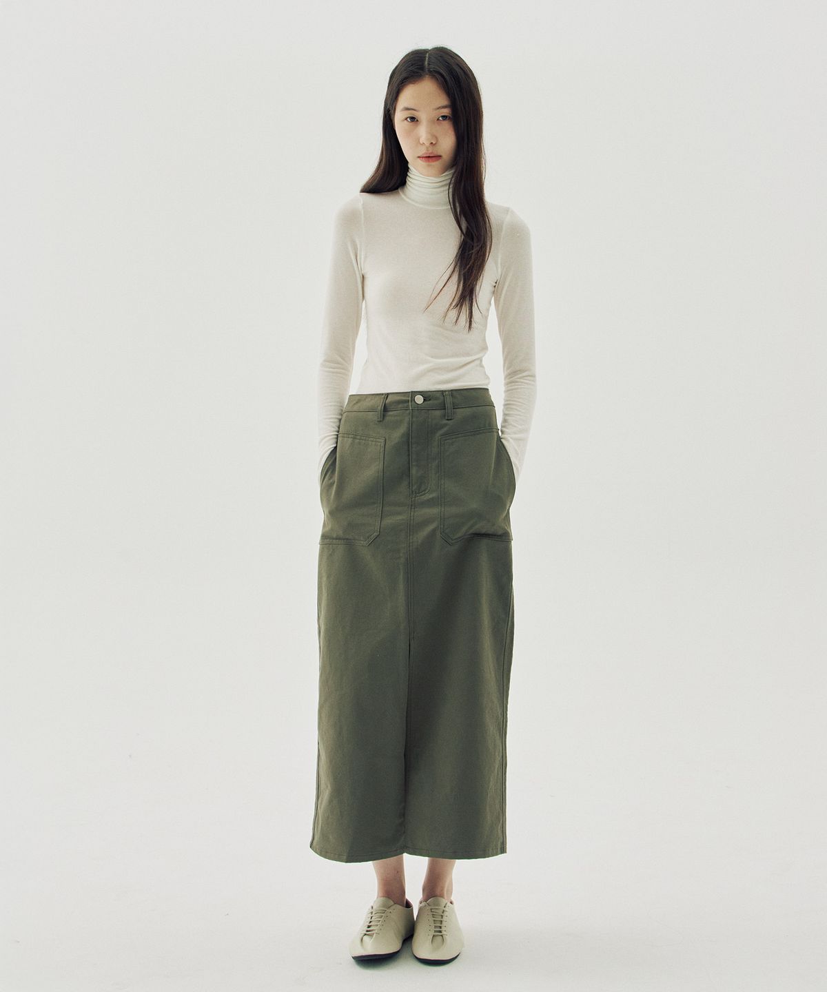 해브 앤 해브(HAVE8HAVE) Bueno Tencel Merino Wool Turtle Neck T-Shirts_4 Color