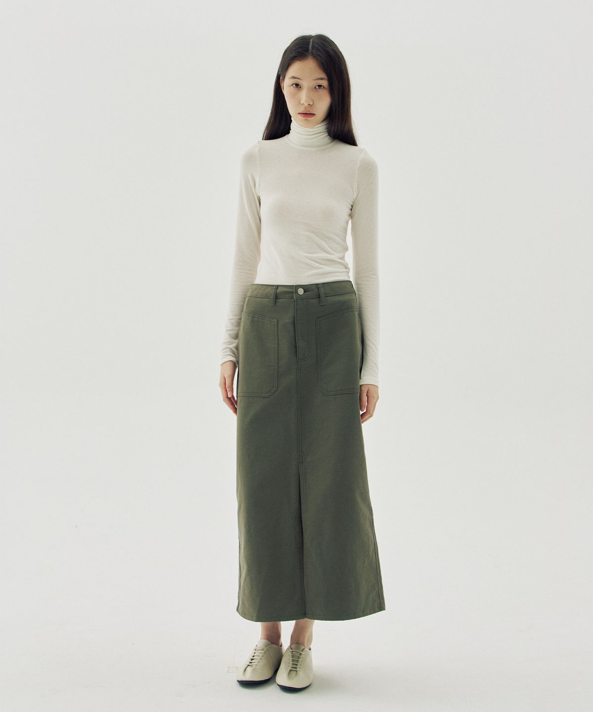 해브 앤 해브(HAVE8HAVE) Bueno Tencel Merino Wool Turtle Neck T-Shirts_4 Color