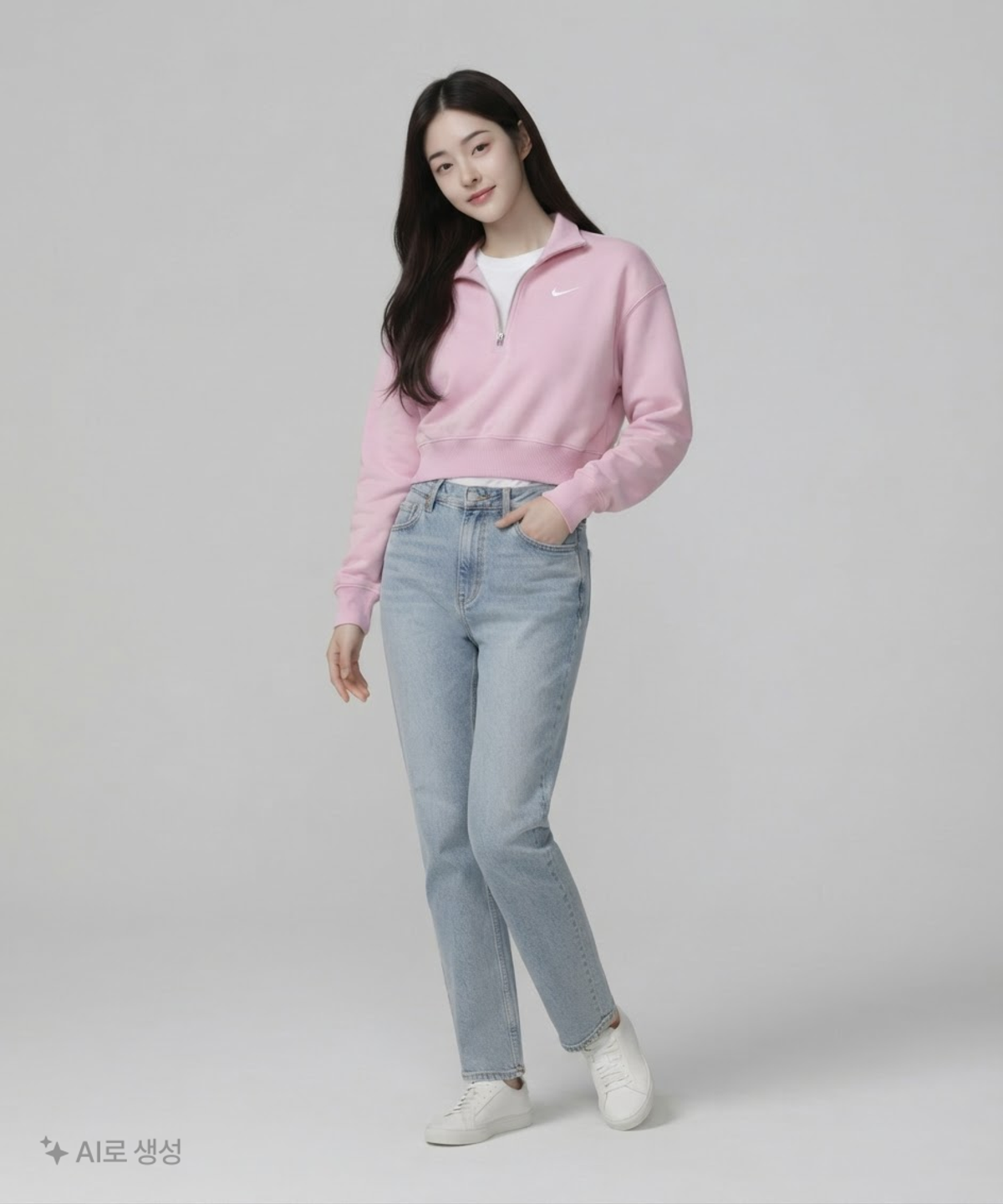 나이키(NIKE) 스포츠웨어 피닉스 플리스 풀집 크롭 W - 비욘드 핑크:세일 / DQ5768-632 L