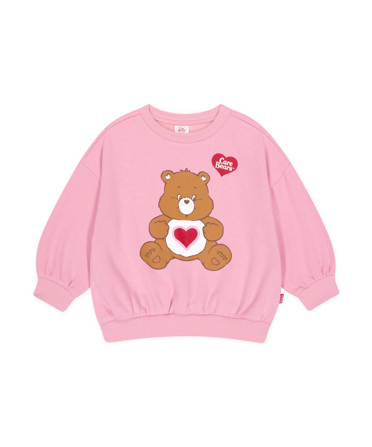 케어베어(CAREBEARS) 케어베어즈 따뜻한 융기모 루즈핏 맨투맨 티셔츠