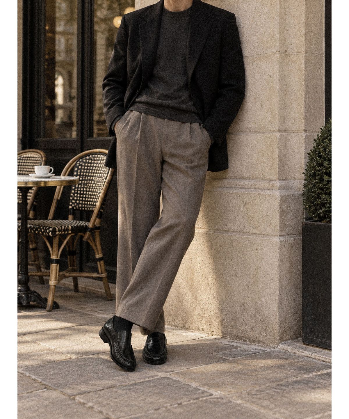 올클래식(ALLCLASSIC) Cimer Shirring Loafer #4417 [Black eel]