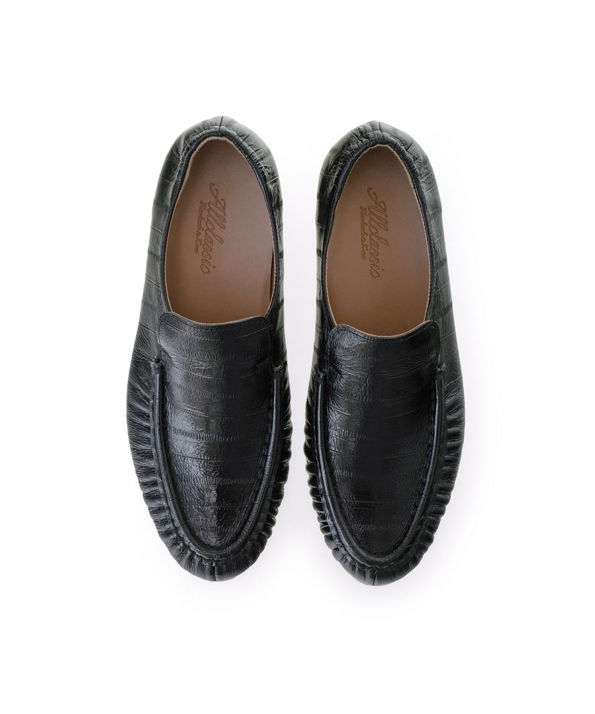 올클래식(ALLCLASSIC) Cimer Shirring Loafer #4417 [Black eel]