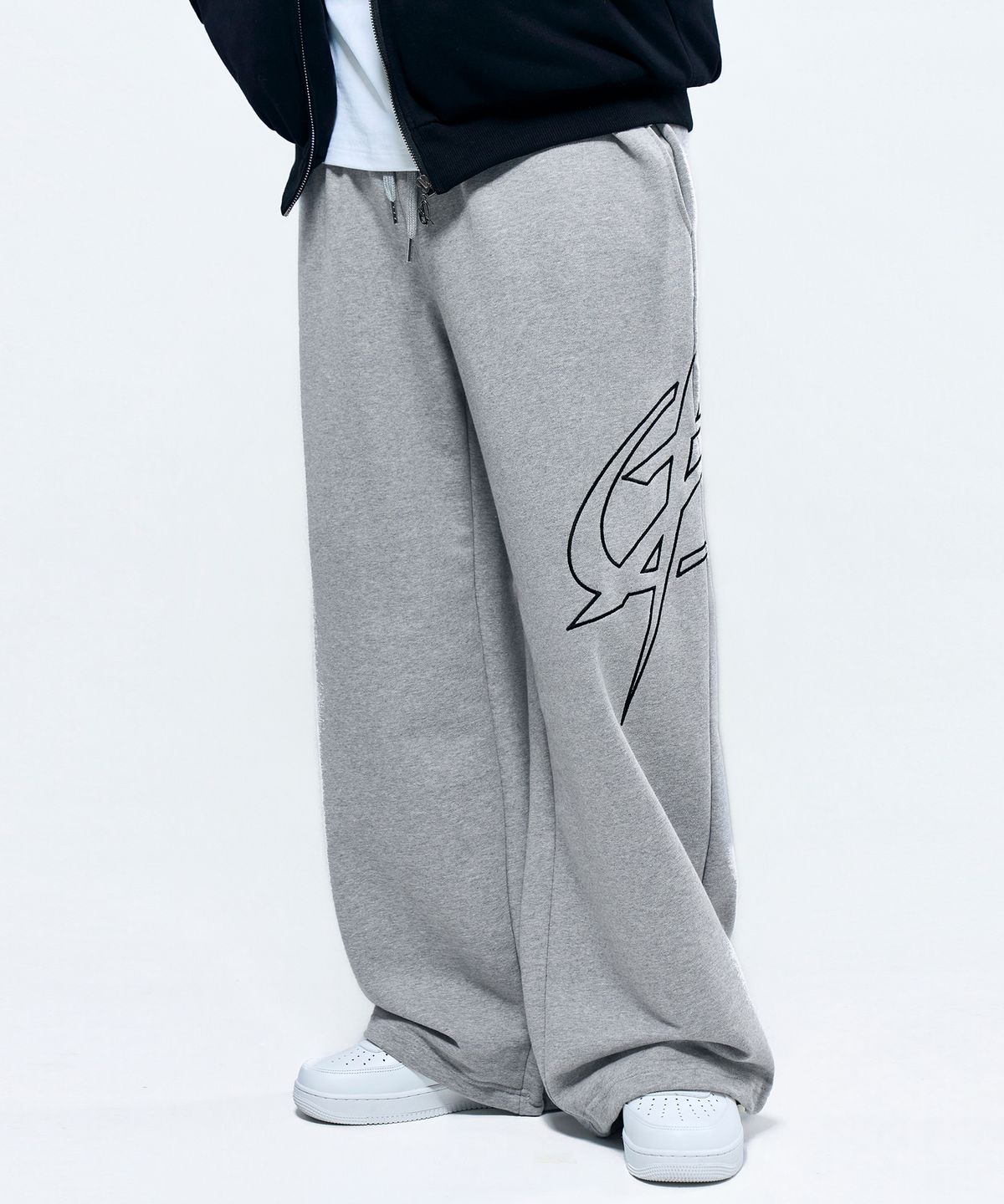 피지컬가먼츠(PHYSICAL GARMENTS) P2653 빅심볼 와이드 팬츠 [2COLOR]