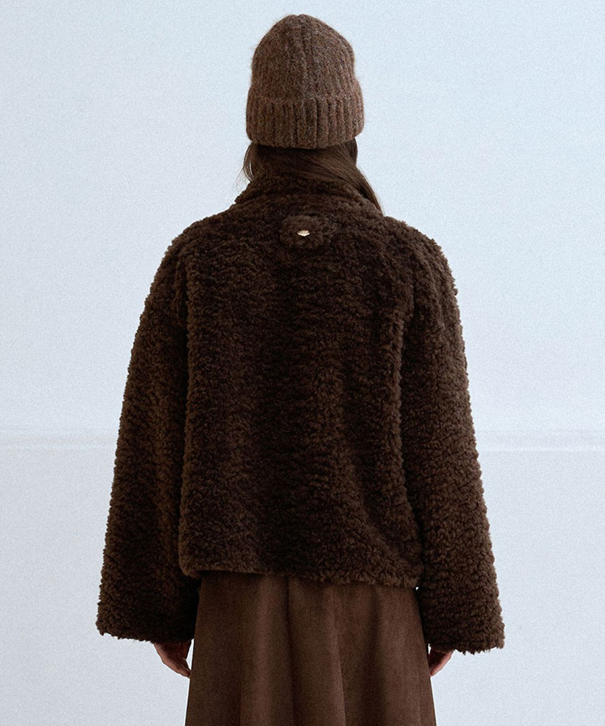 슬로우롤리(SLOWLOLLI) Soft boucle shearling coat_2 Colors