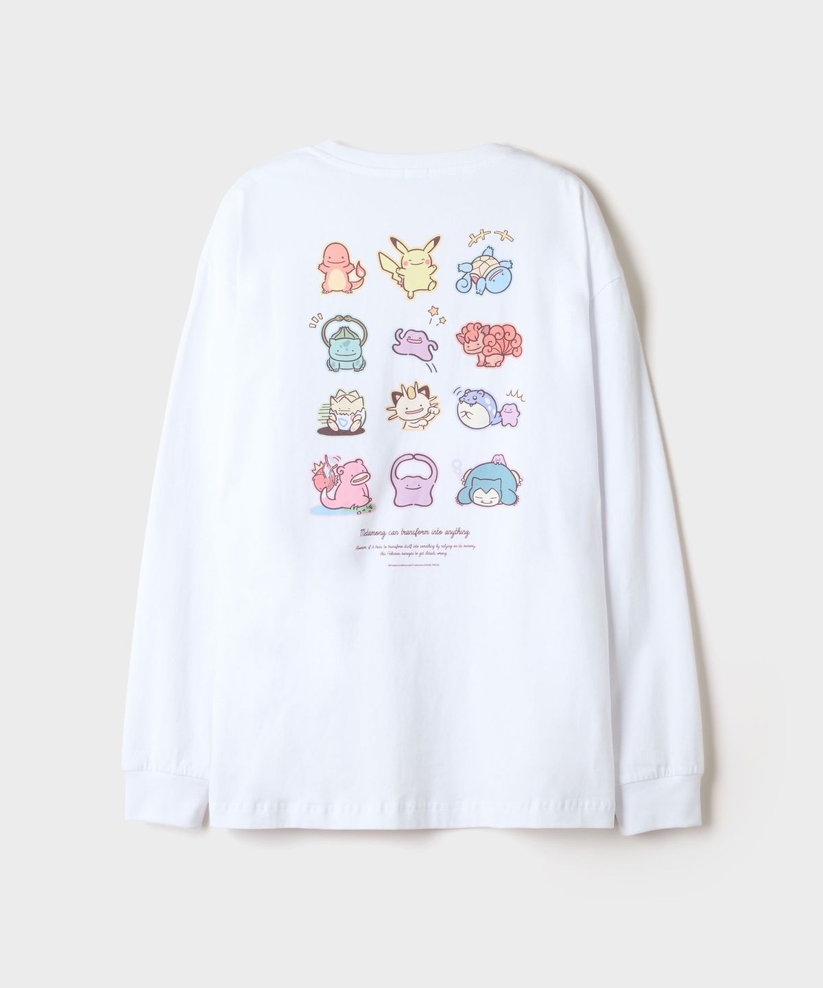 스파오(SPAO) [포켓몬] 서툴러도 변신! 메타몽 긴팔티(White)_SPLAG4TU03