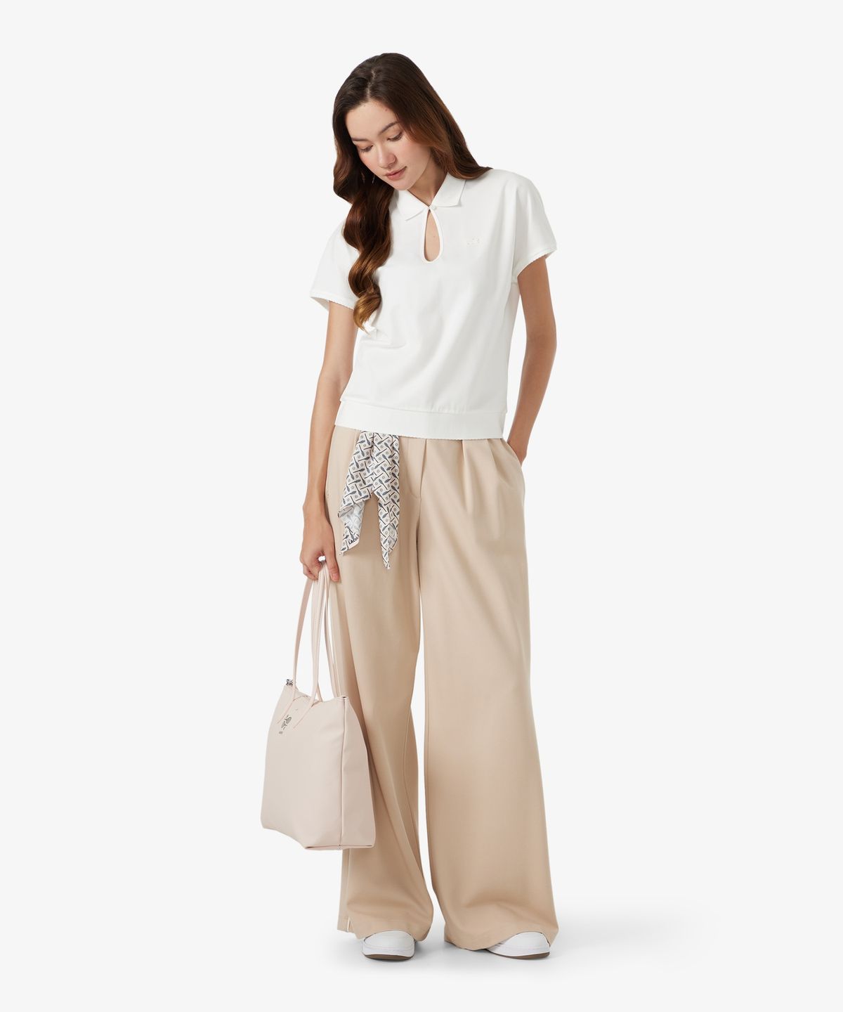 라코스테(LACOSTE) 여성 스캘럽 키홀 폴로셔츠 AG166-56N 70V