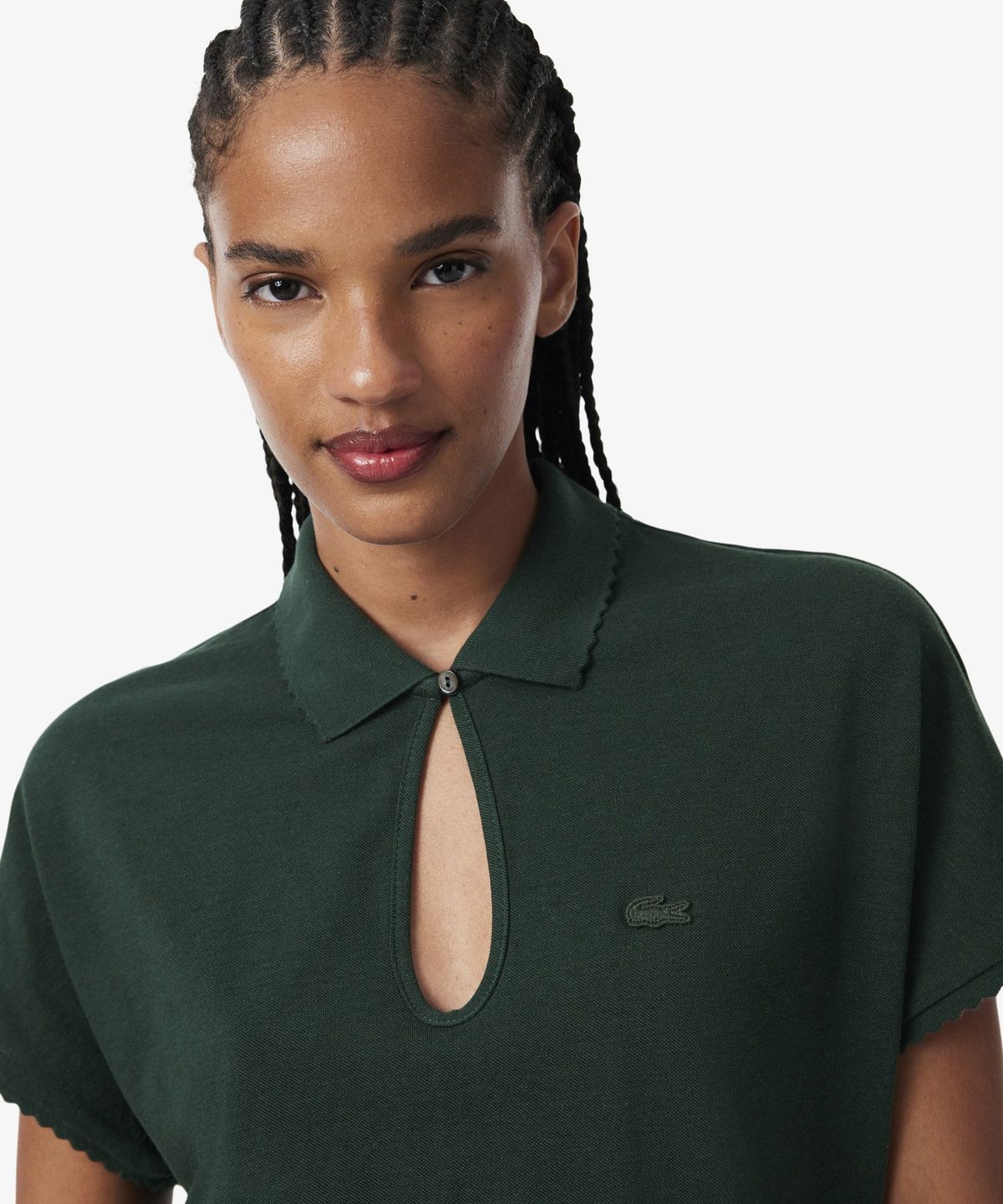 라코스테(LACOSTE) 여성 스캘럽 키홀 폴로셔츠 AG166-56N YZP