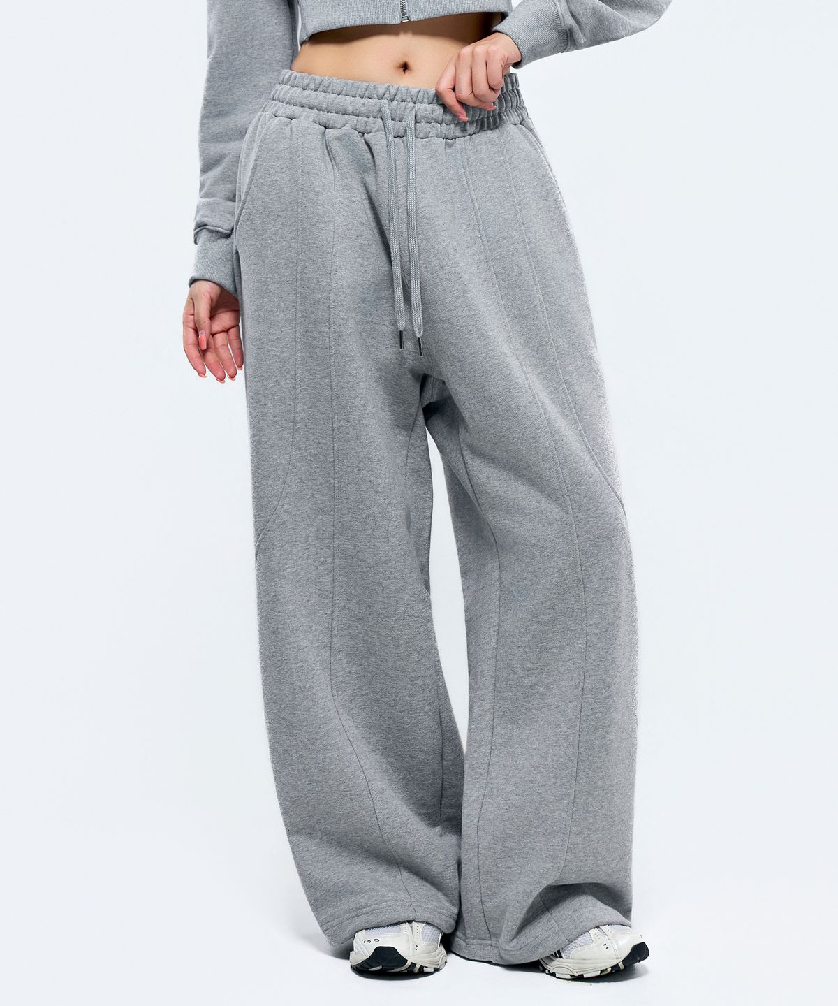 피지컬가먼츠(PHYSICAL GARMENTS) P2674 더블 스티치 와이드팬츠 [2COLOR]