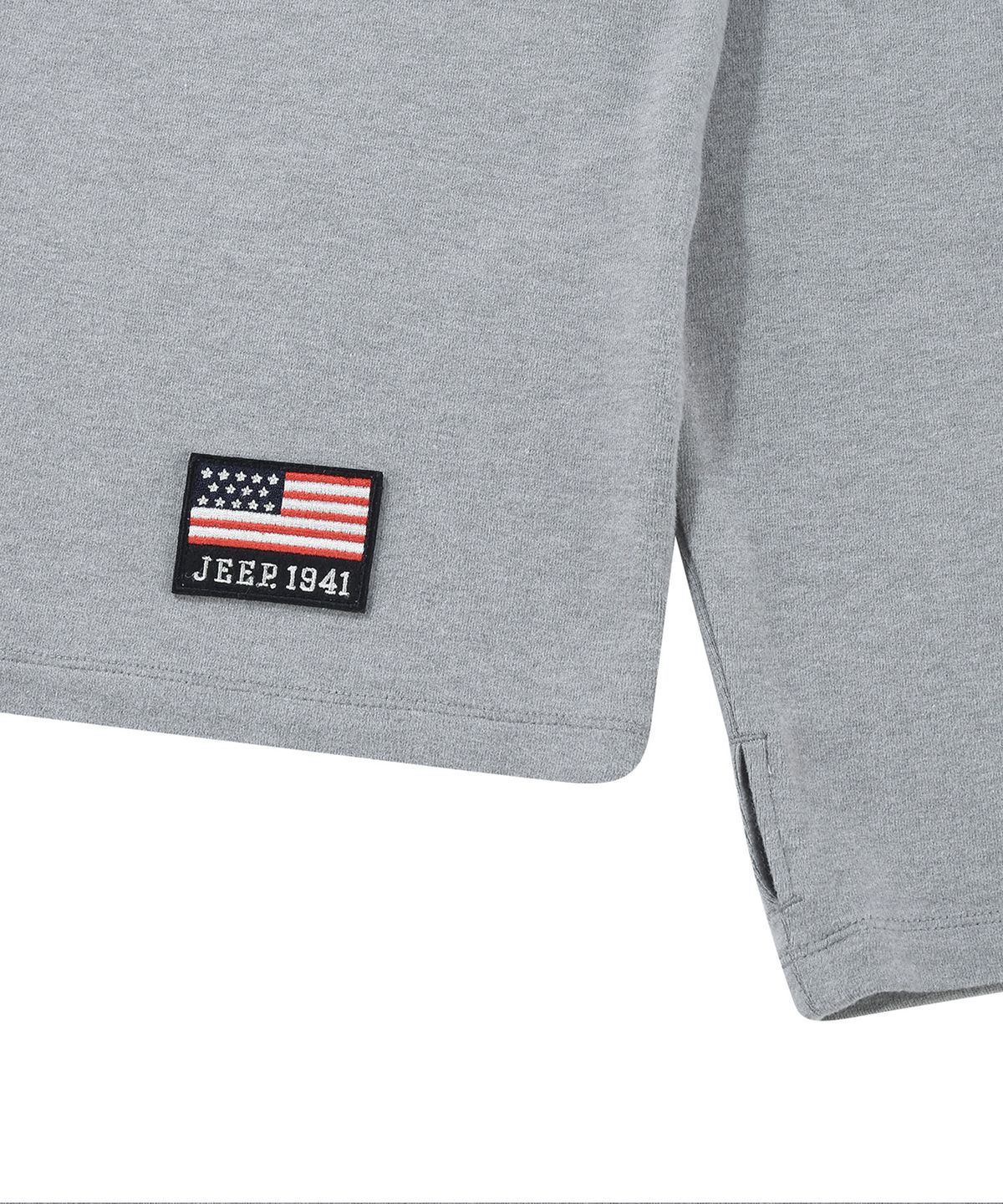 지프(JEEP) USA 1941 패치 기모 터틀넥 롱슬리브 티셔츠 (JR5TSF007MG)
