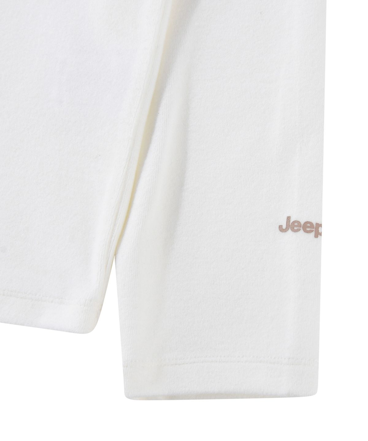 지프(JEEP) 어센틱 레터링 기모 롱슬리브 티셔츠 (JR5TSF006IV)