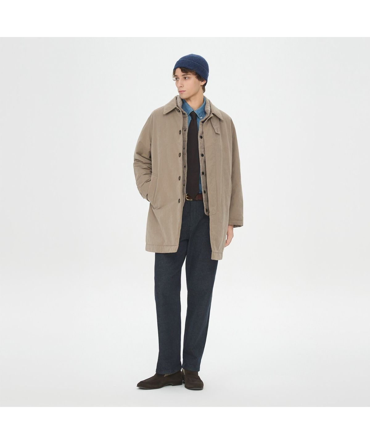 헨리코튼(HENRY COTTONS) Classic 파일럿 코트 AHCAW26701BEX