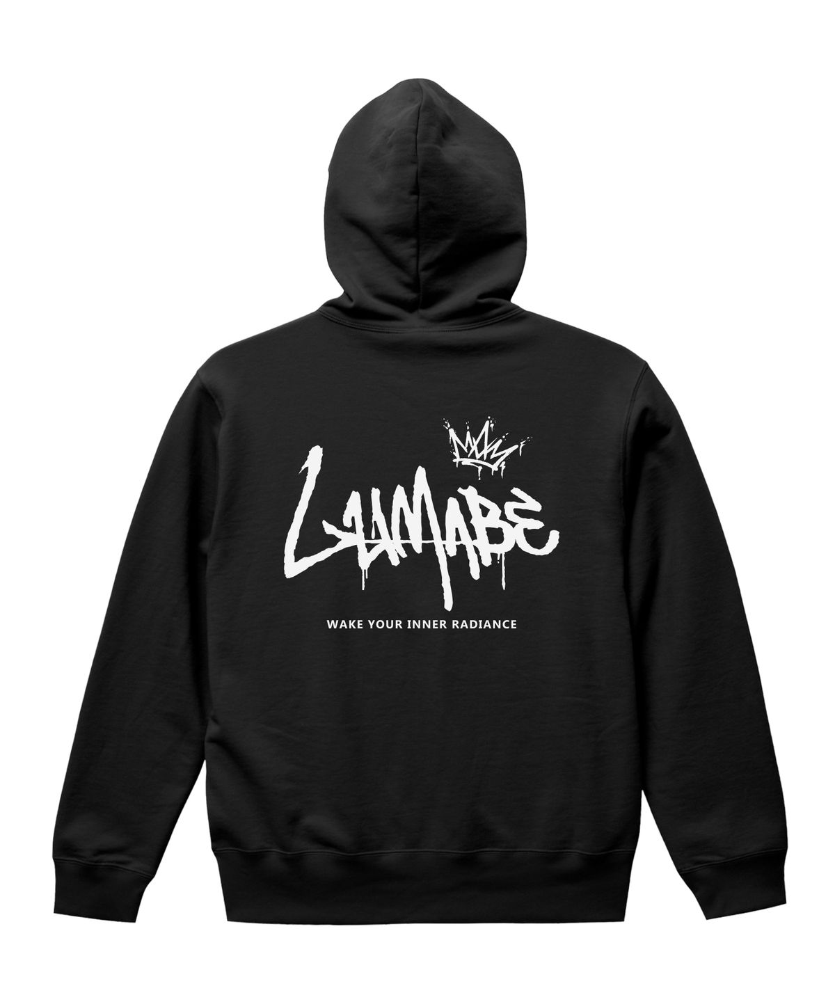 루마베(LUMABE) 오리지널 크라운 백 그래피티 후드집업