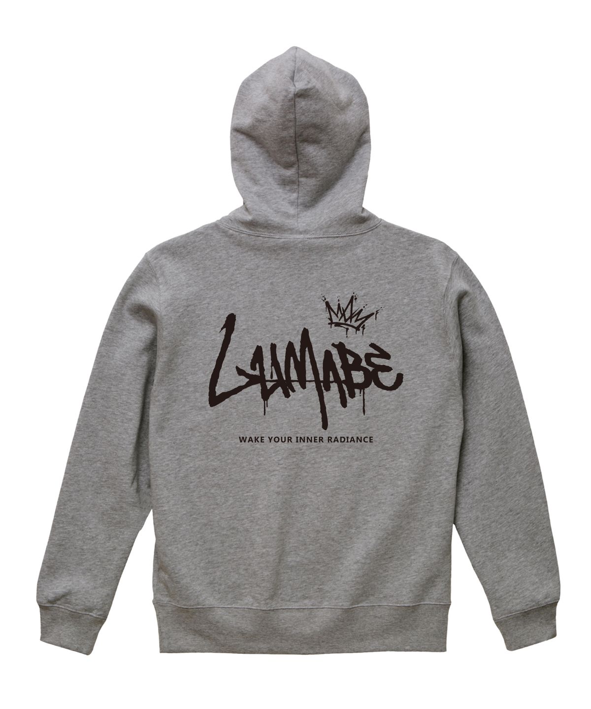 루마베(LUMABE) 오리지널 크라운 백 그래피티 후드집업