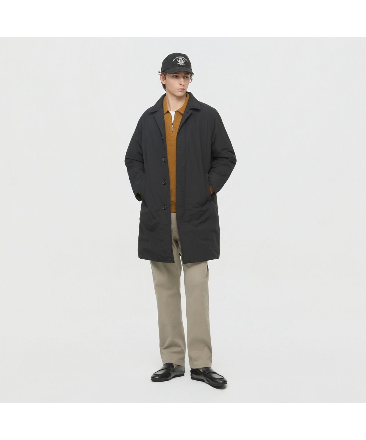 헨리코튼(HENRY COTTONS) 경량 다운 코트 AHCAW26401BKX