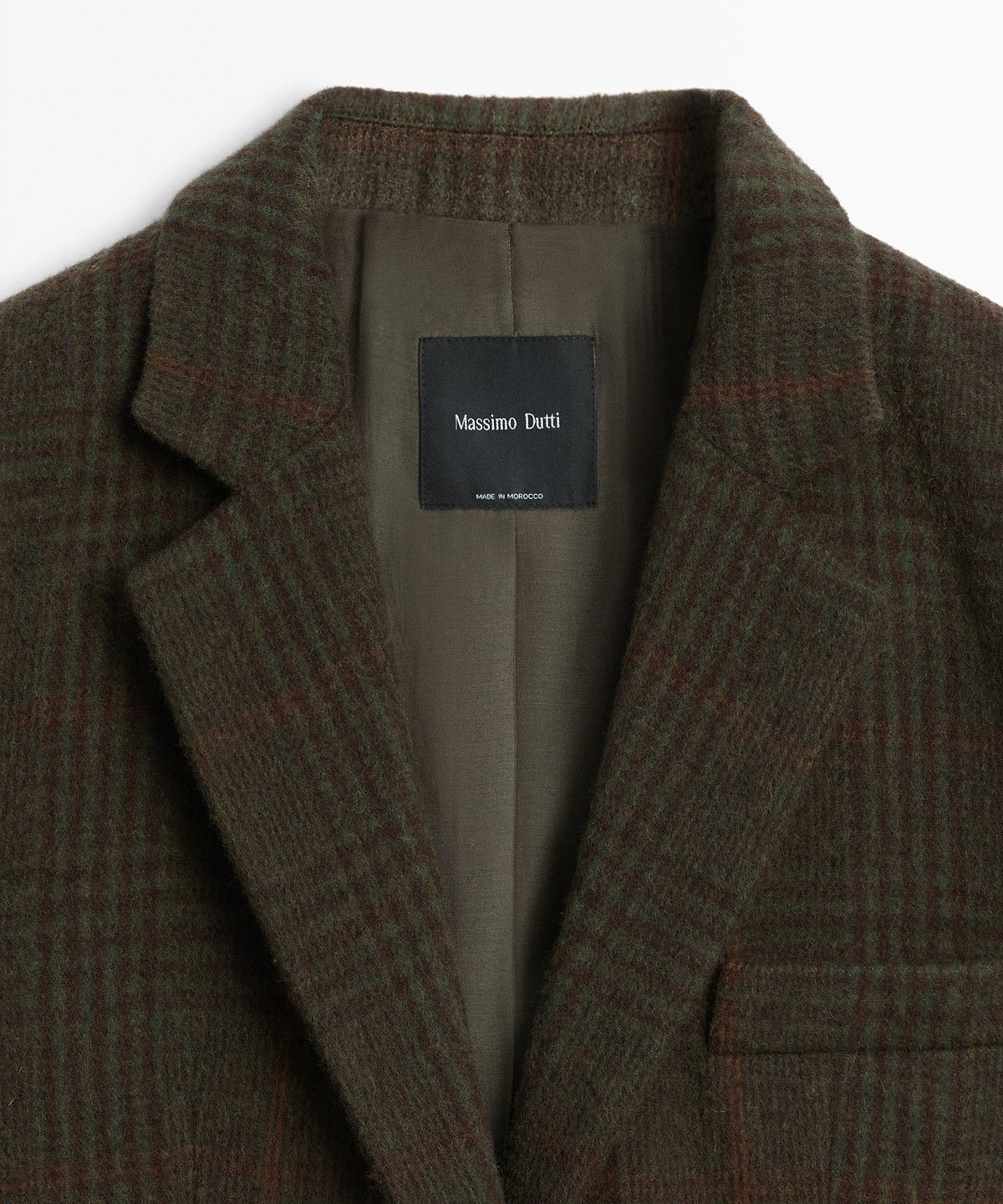 마시모두띠(MASSIMO DUTTI) 체크 울 혼방 블레이저